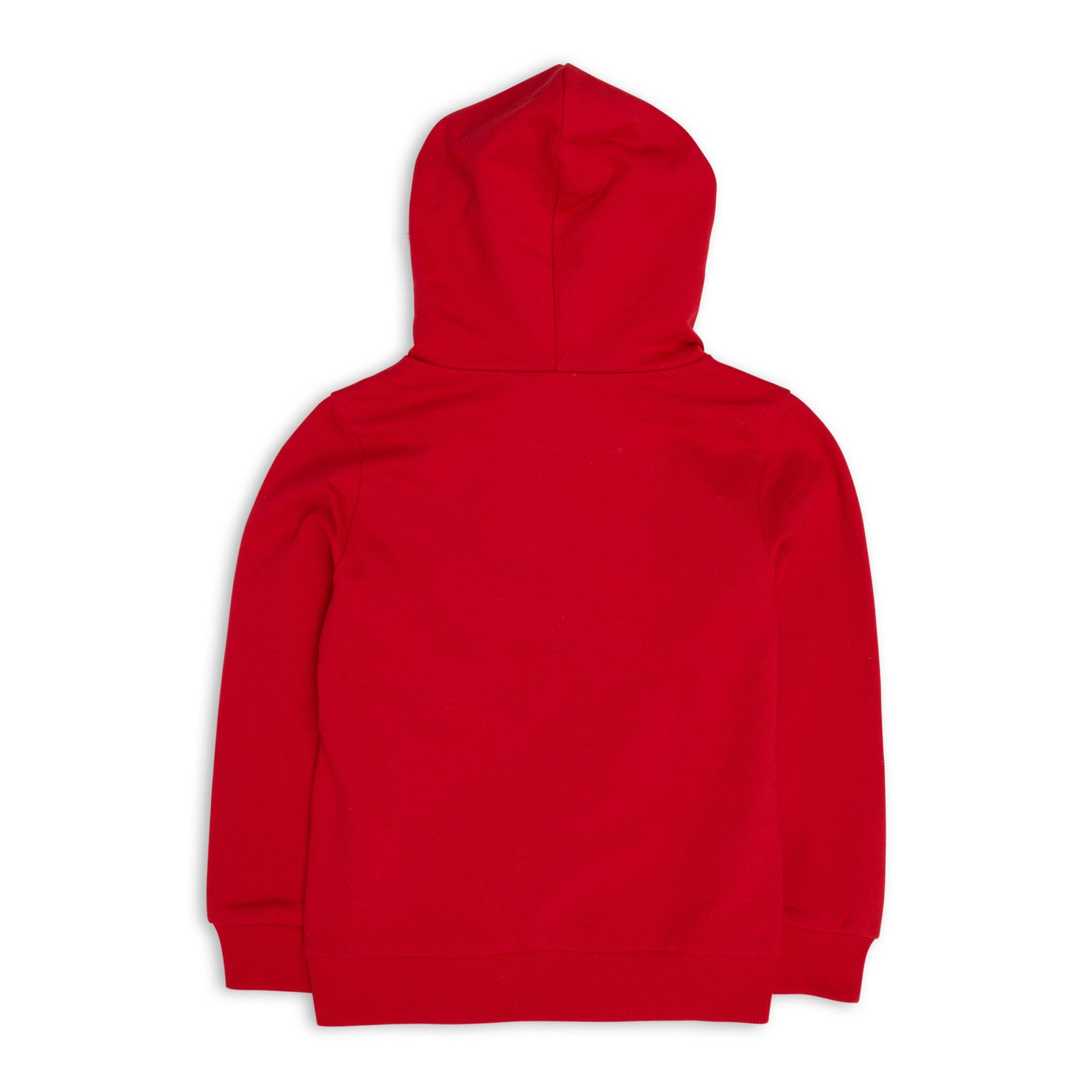Red hoodie toddler top