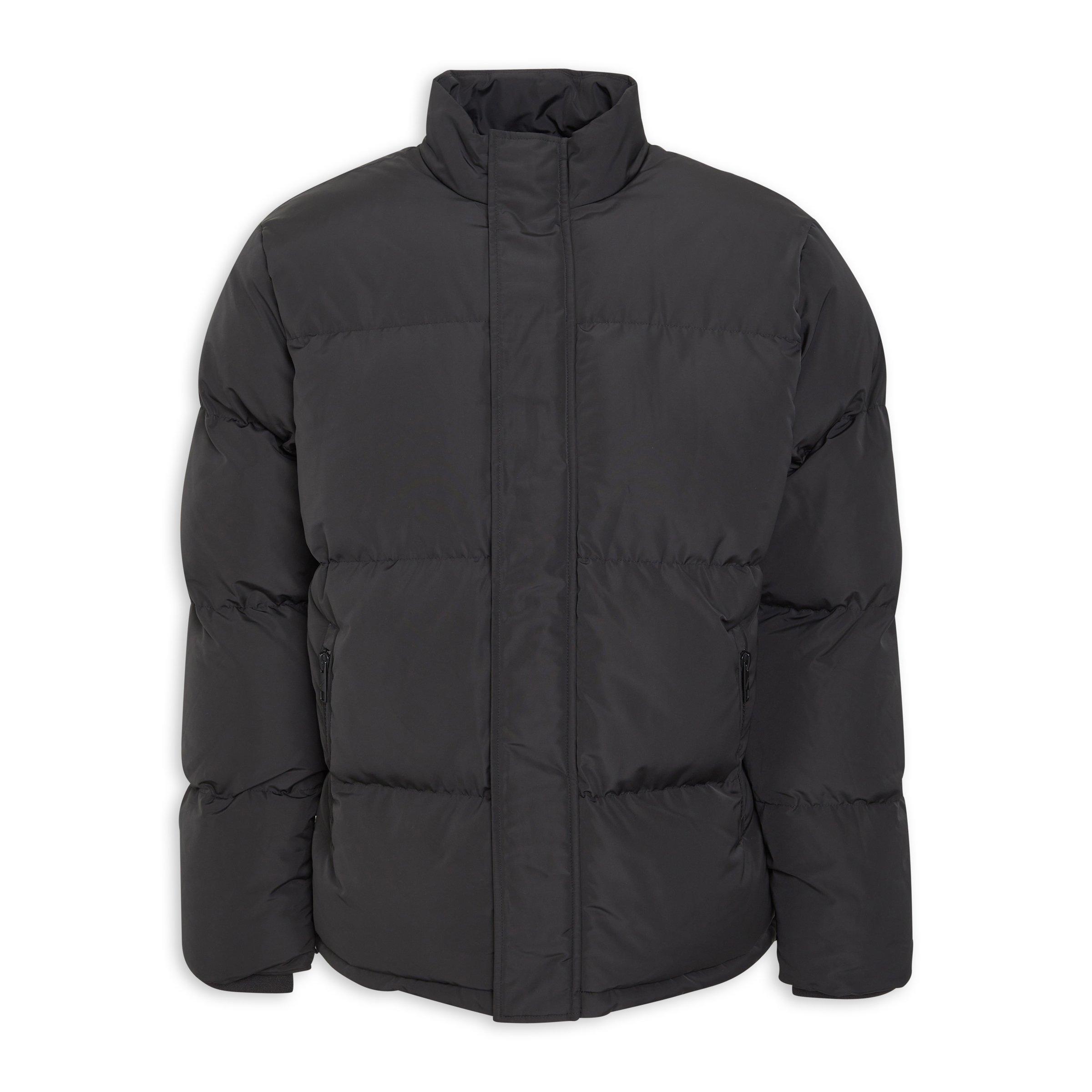 Hoodless puffer jacket best sale