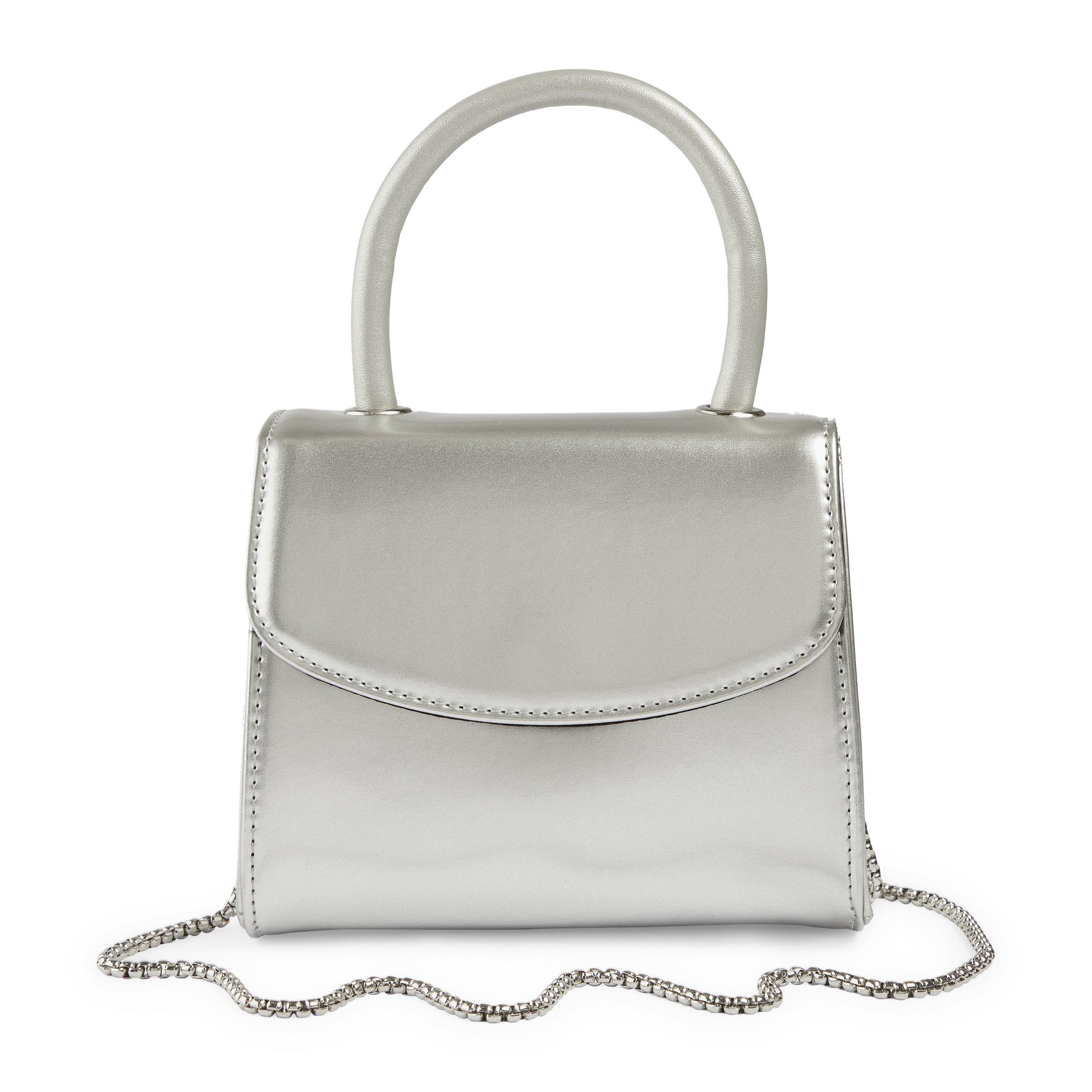 ●depound● Organza Mini Tote Bag Silver DP2535BG027MSIXX organza mini tote bag - silver – depound