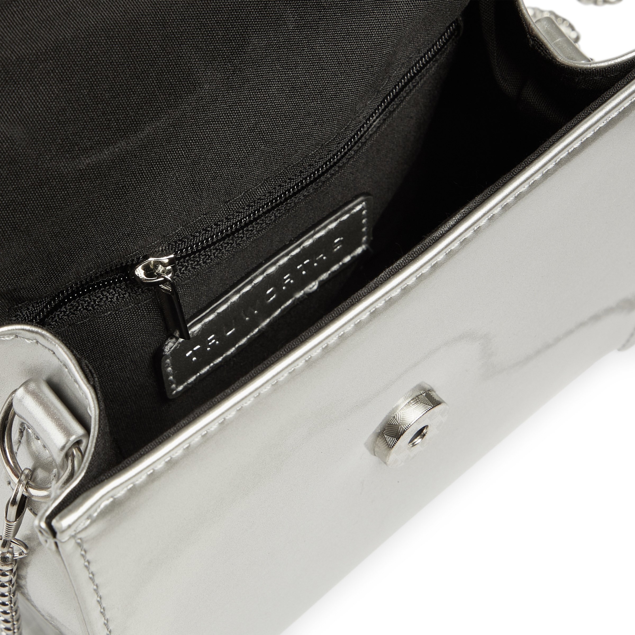 ●depound● Organza Mini Tote Bag Silver DP2535BG027MSIXX organza mini tote bag - silver – depound