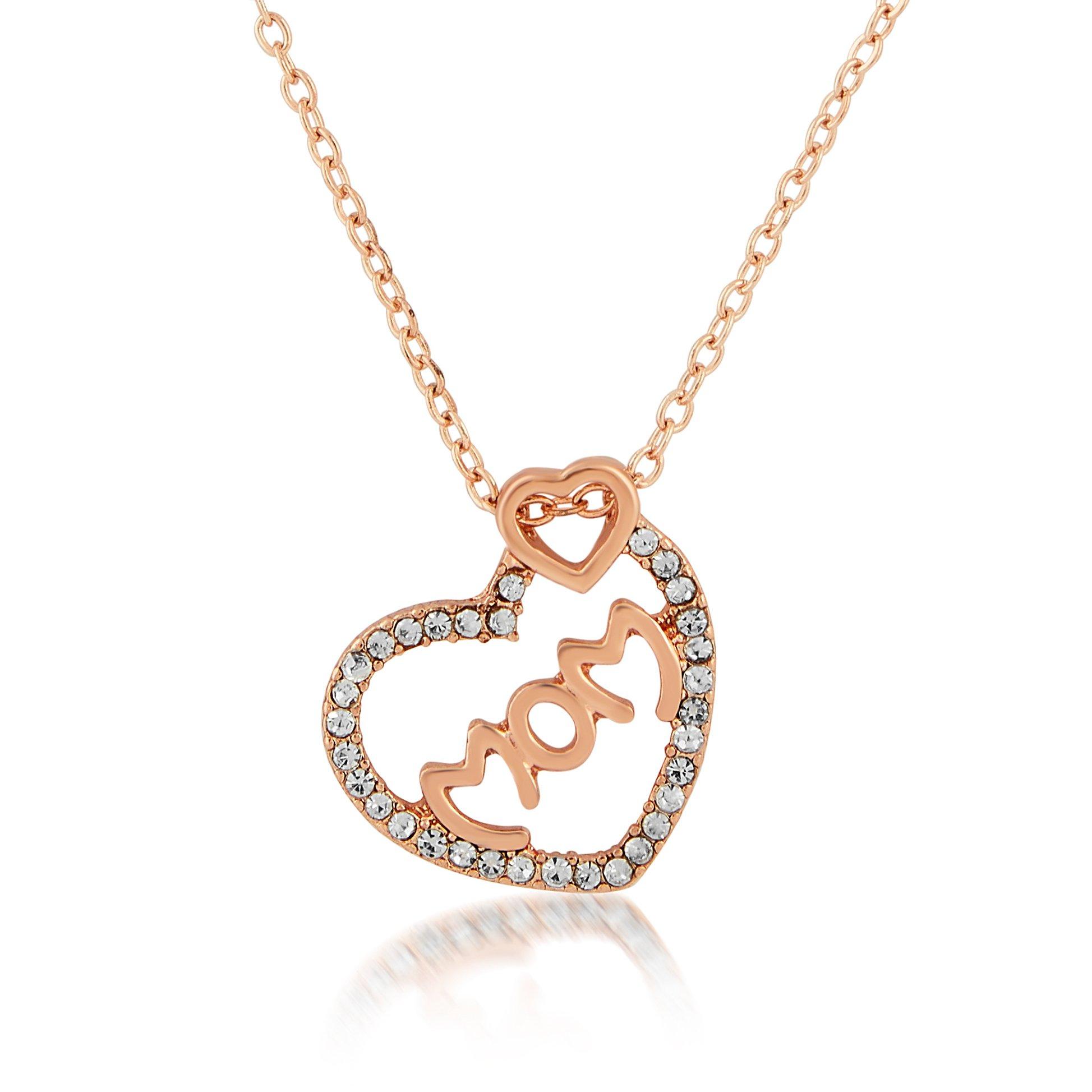 Rose Gold Plated Mom Necklace 3146549 Sparkle