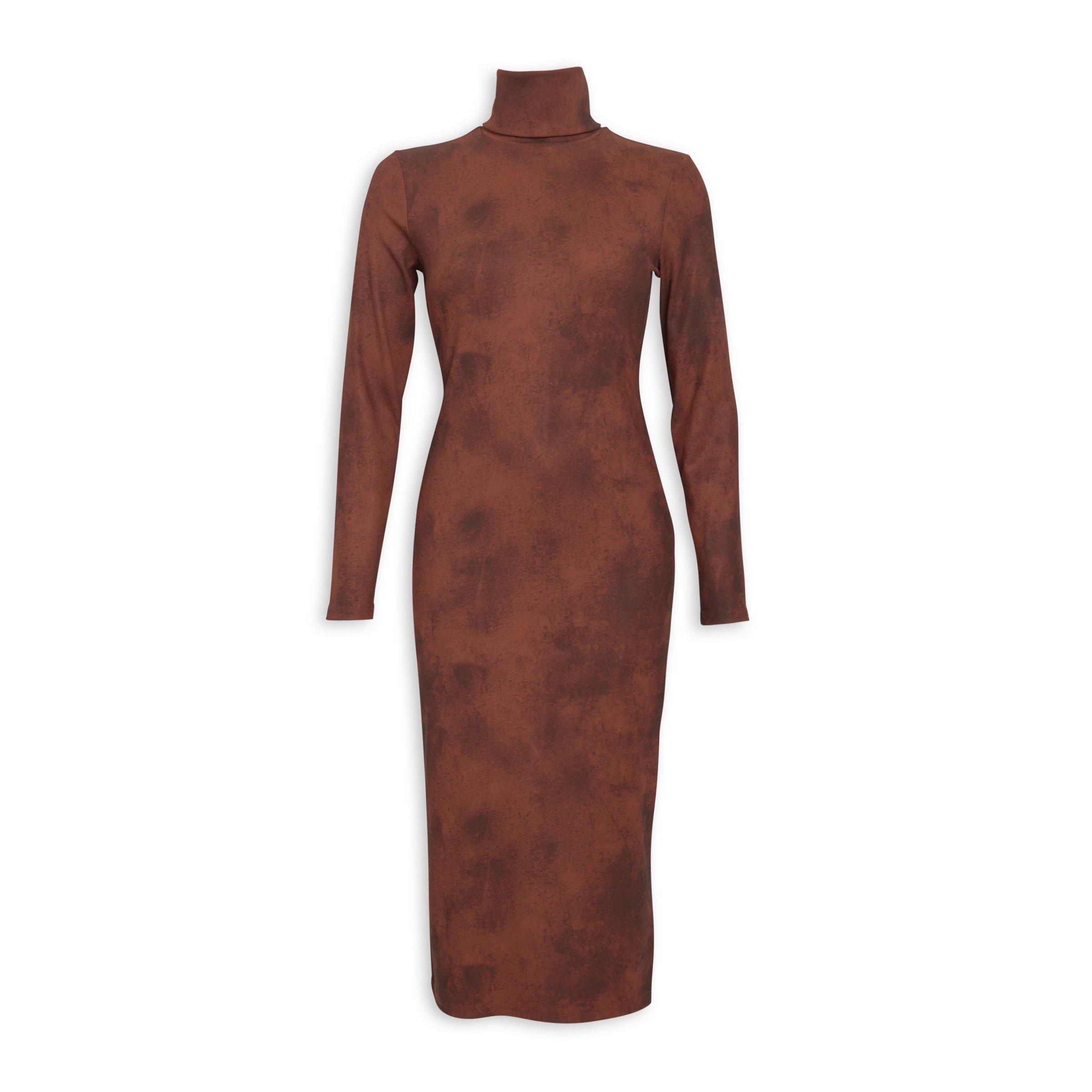 Rust bodycon dress top