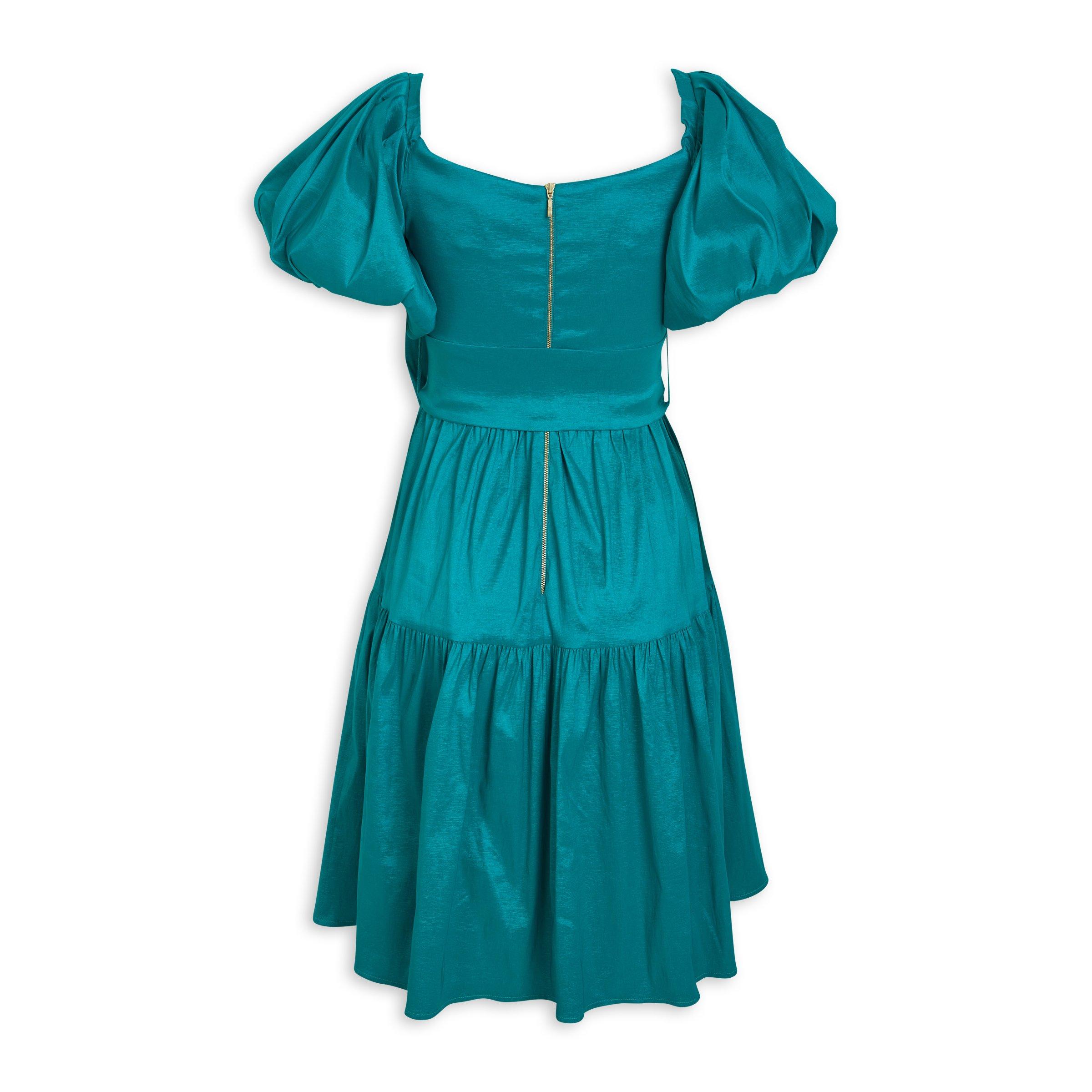 Emily ruffle flare dress sale