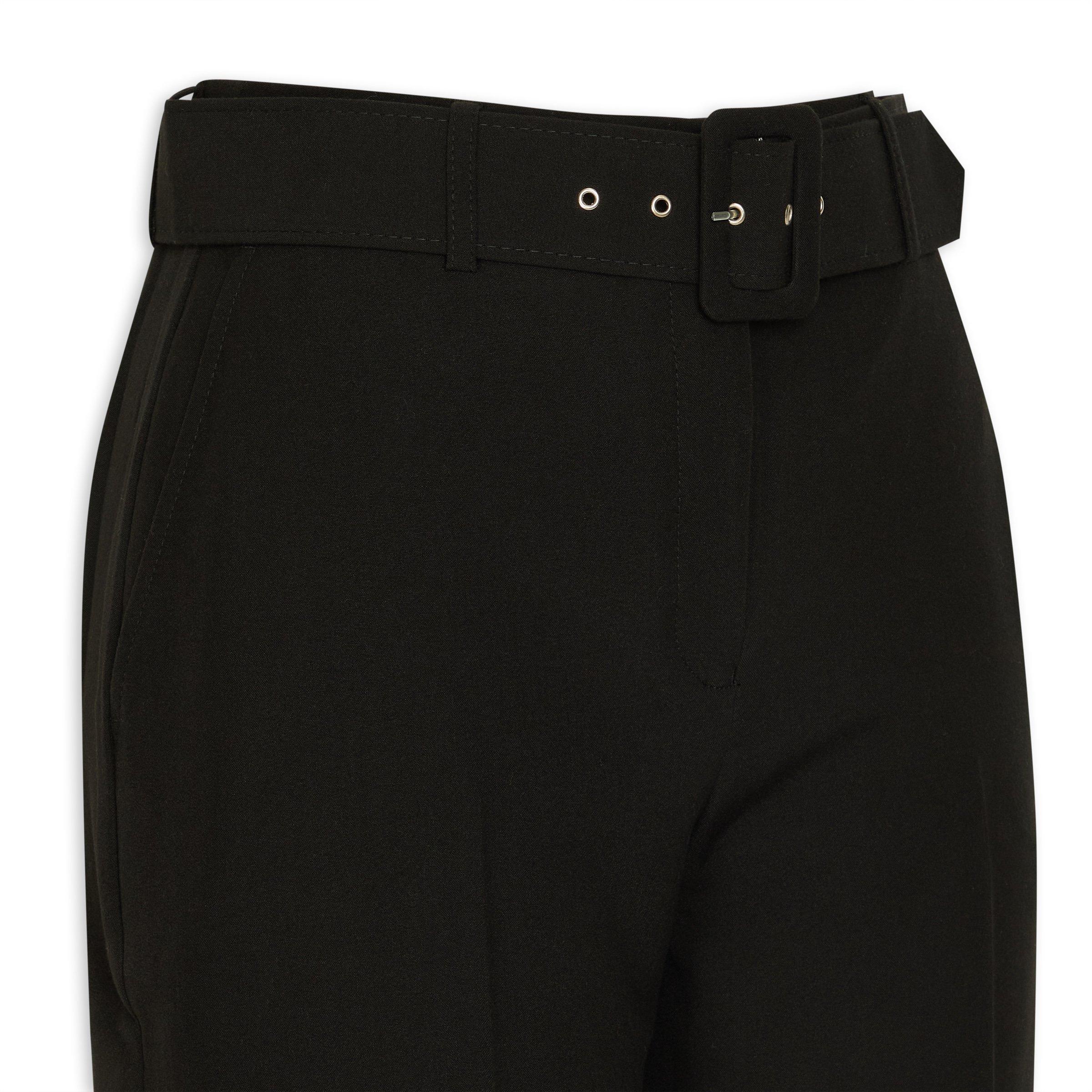 Black Belted Straight Leg Pants (3147120) | Finnigans