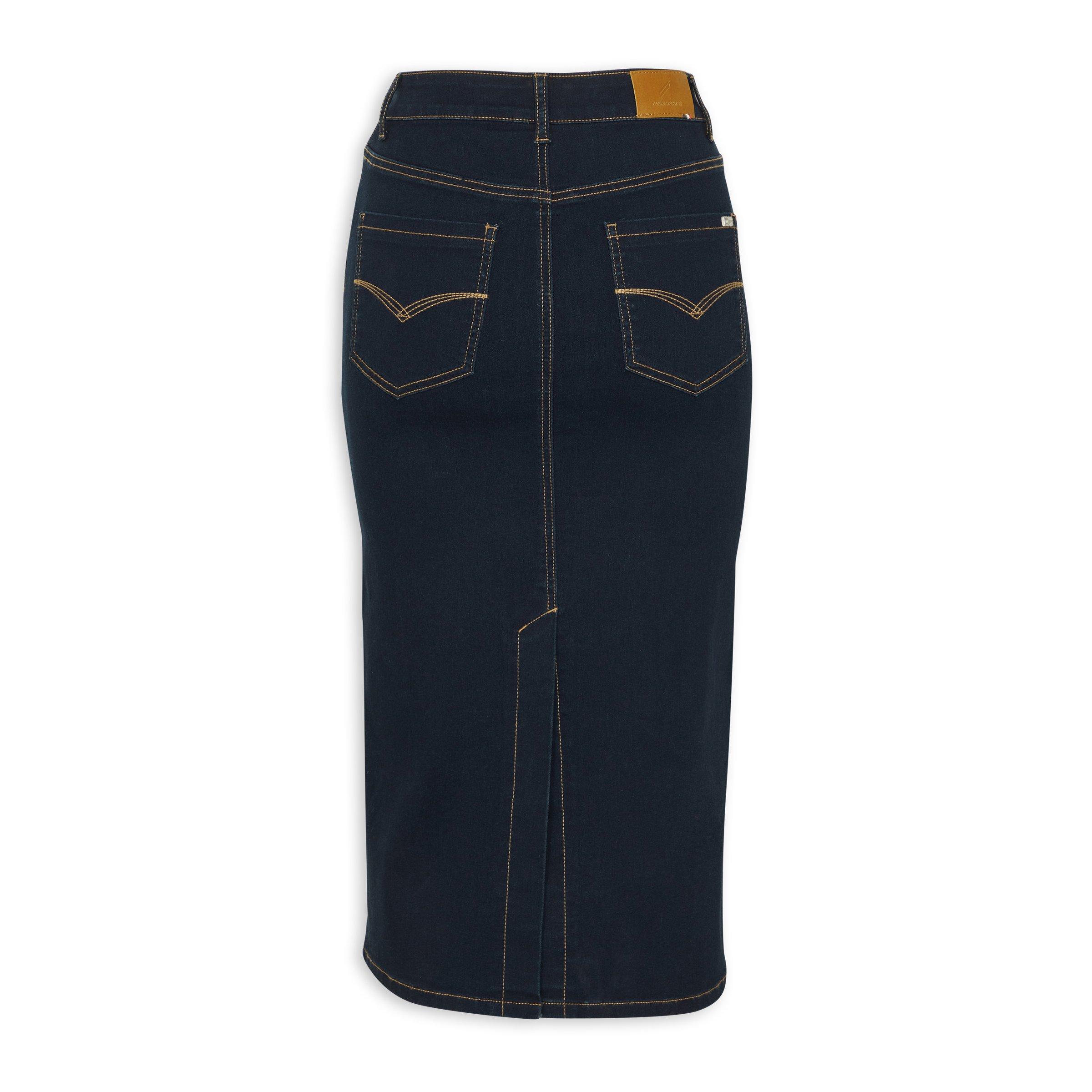 Dark Blue Denim Pencil Skirt 3147184 Daniel Hechter