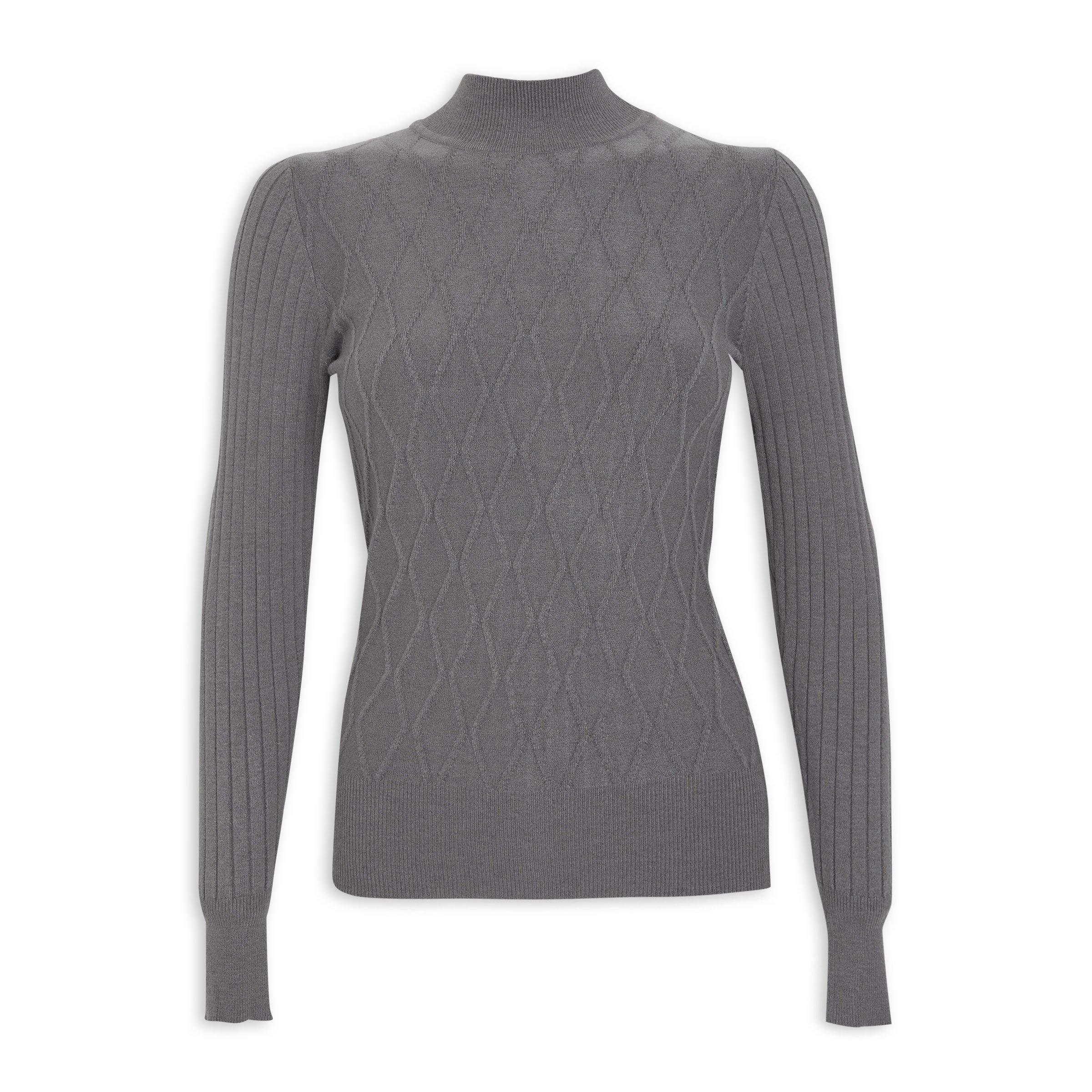 Grey Turtleneck Knit Top 3147286 Truworths