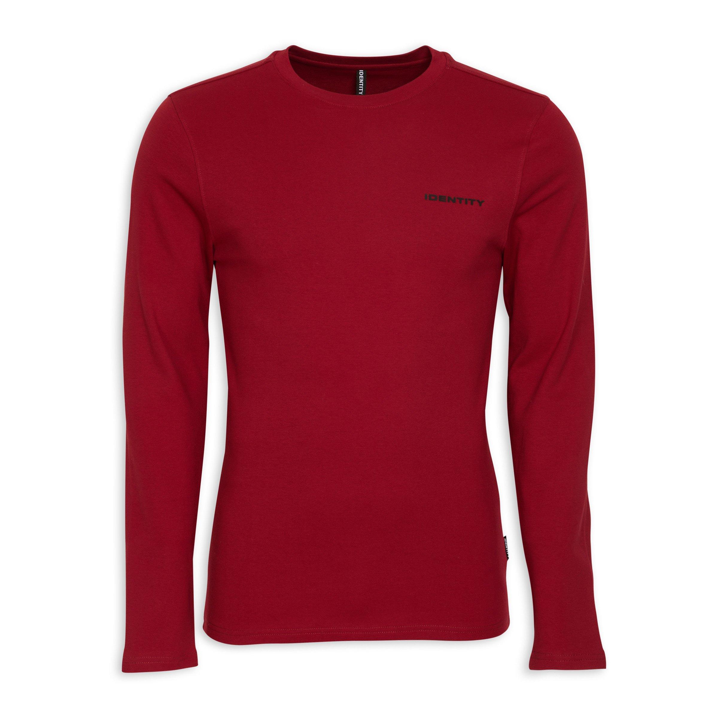 Red t shirt full sleeve top