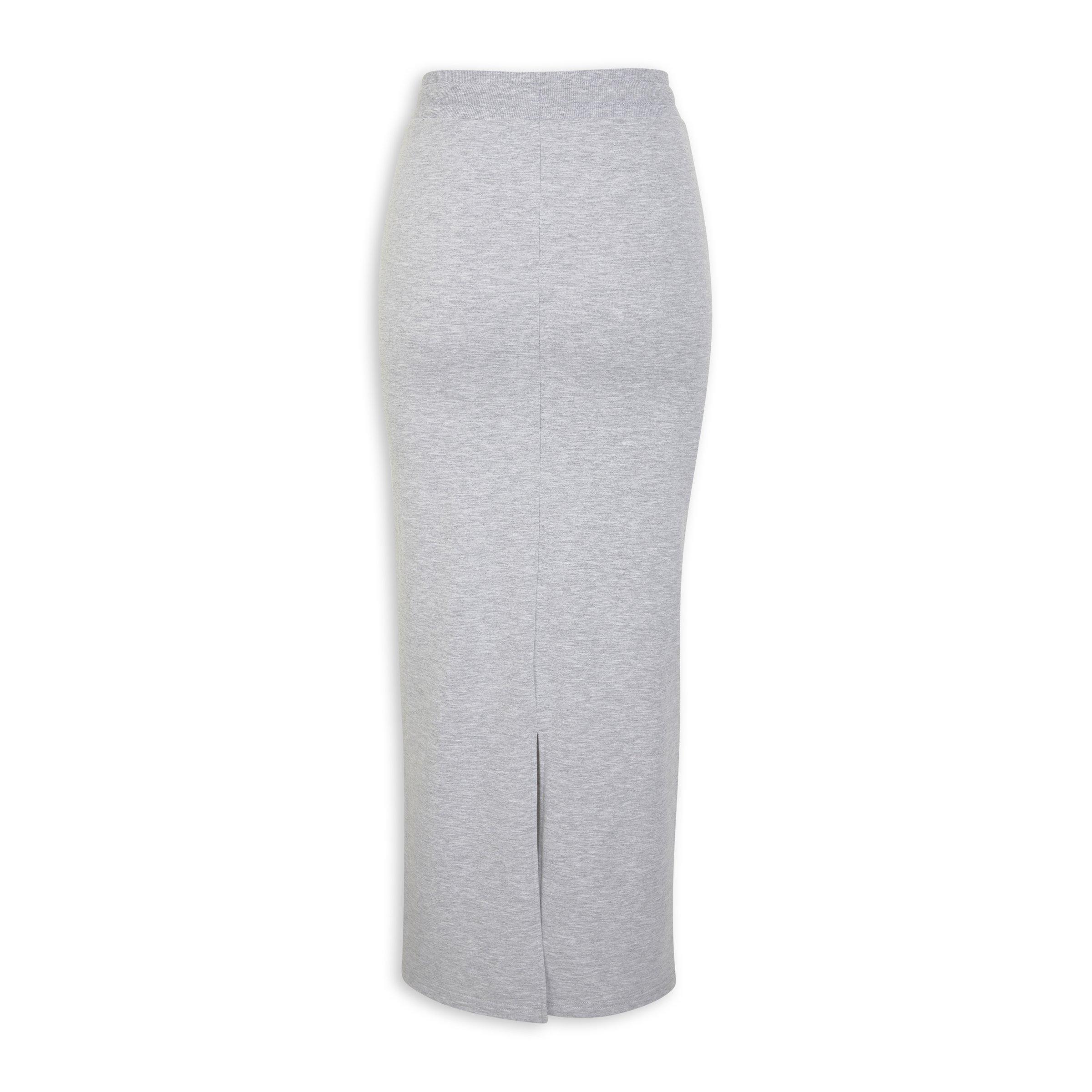 ☆む　Mary logo fleece skirt Gray ANDMARY】Mary logo fleece skirt