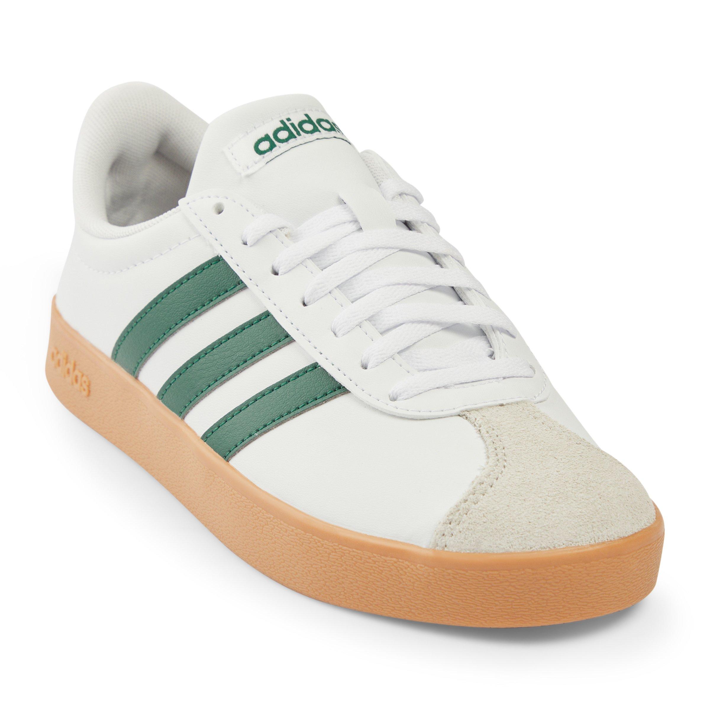 White and Green VL Court Base Sneakers 3147948 Adidas