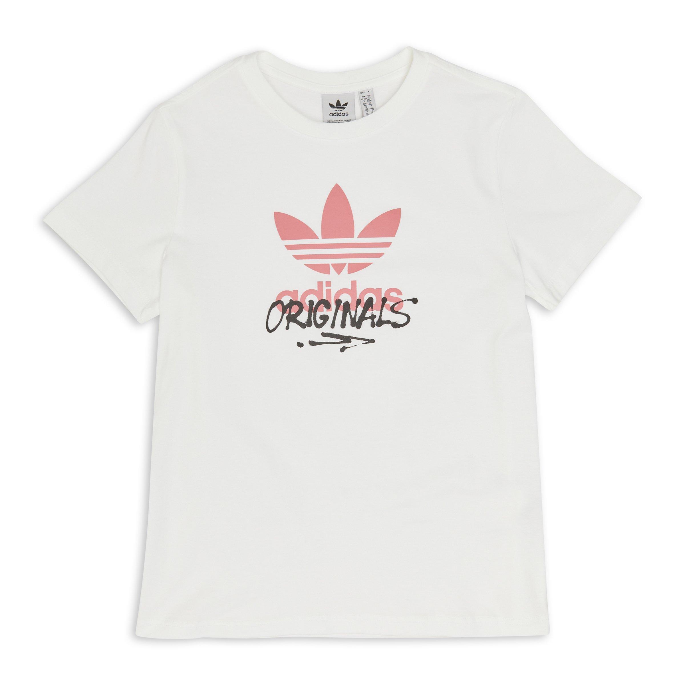 Adidas trefoil tee pink clearance