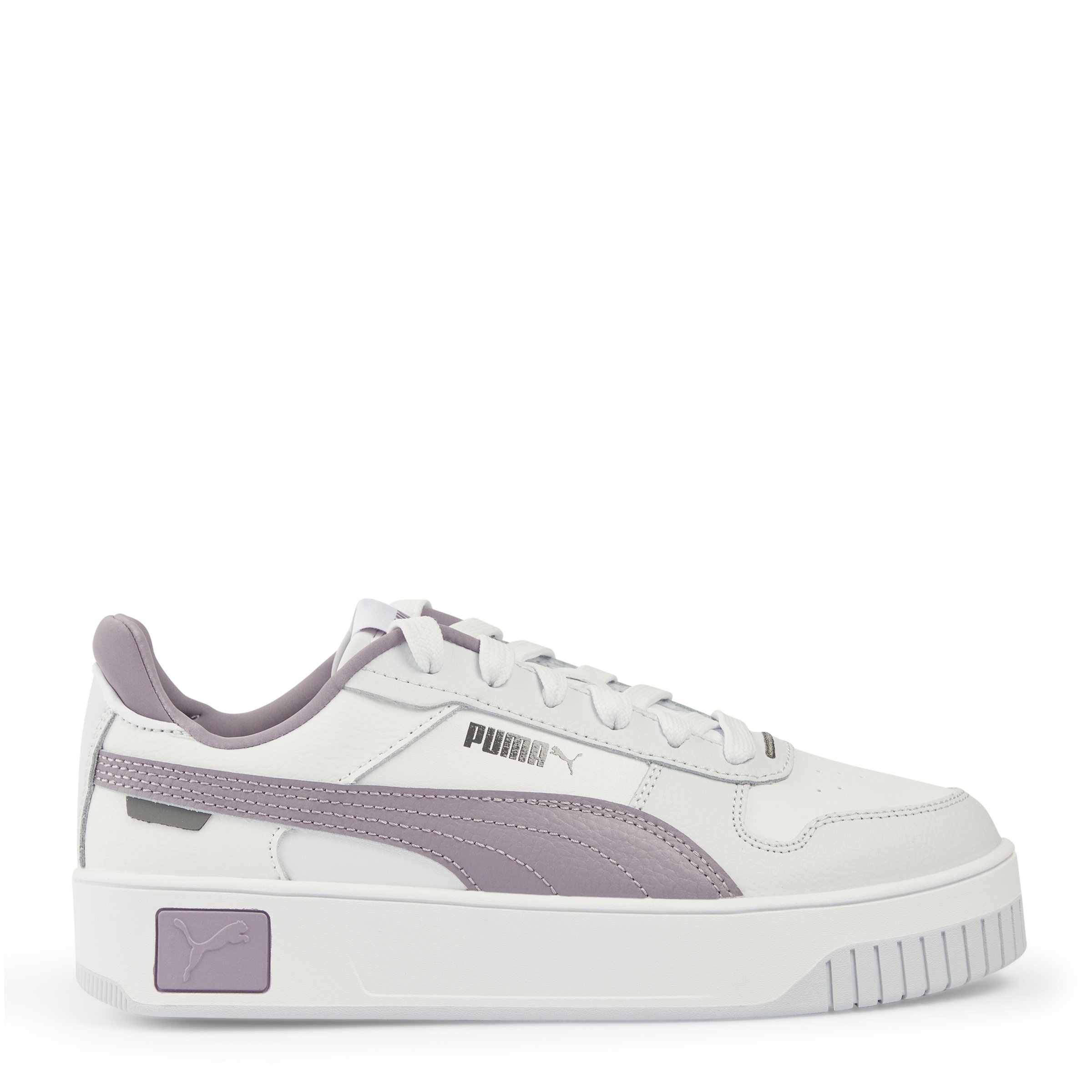 White and Purple Carina Street Sneakers (3148314) | Puma