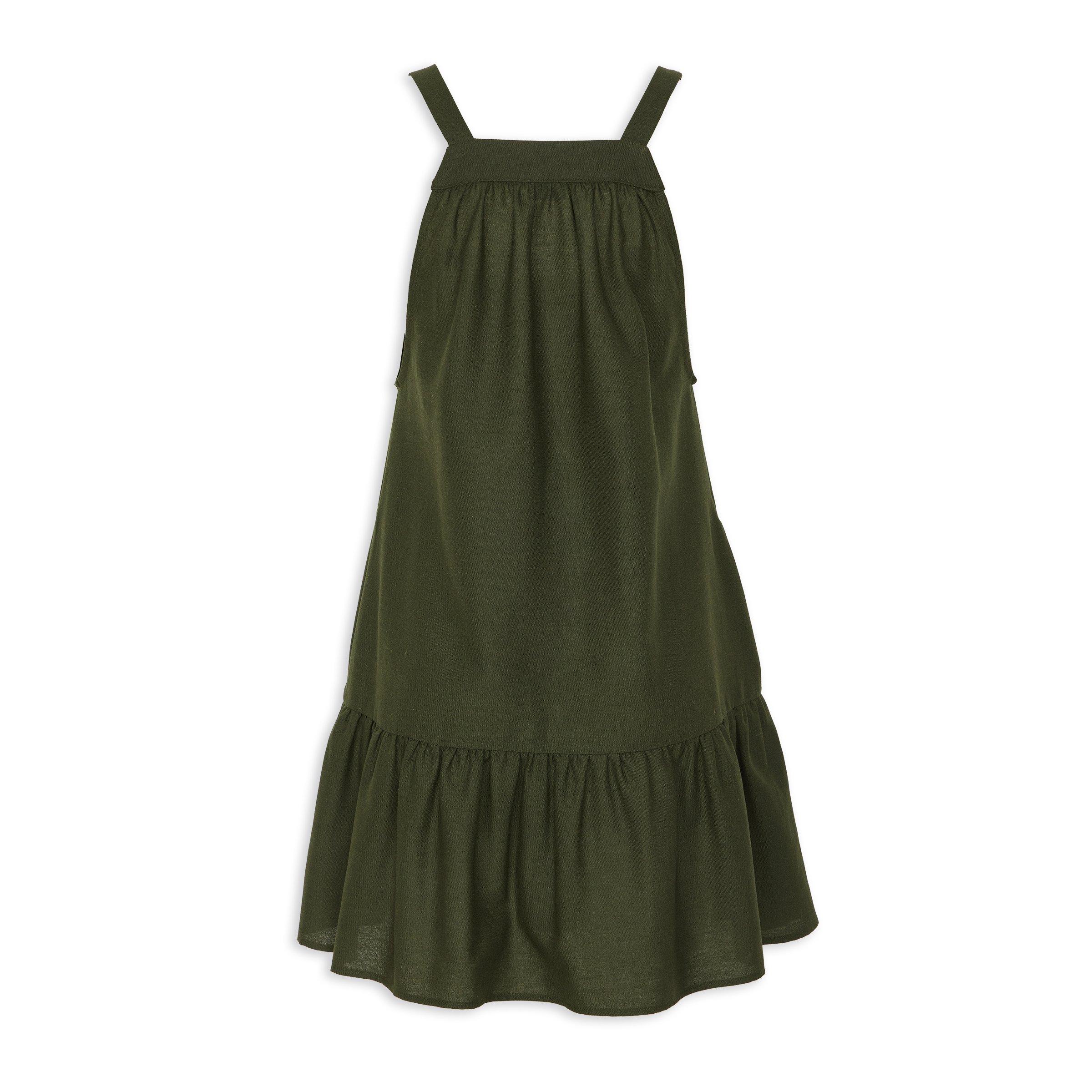 Khaki Green Pinafore Dress (3148509) | Identity