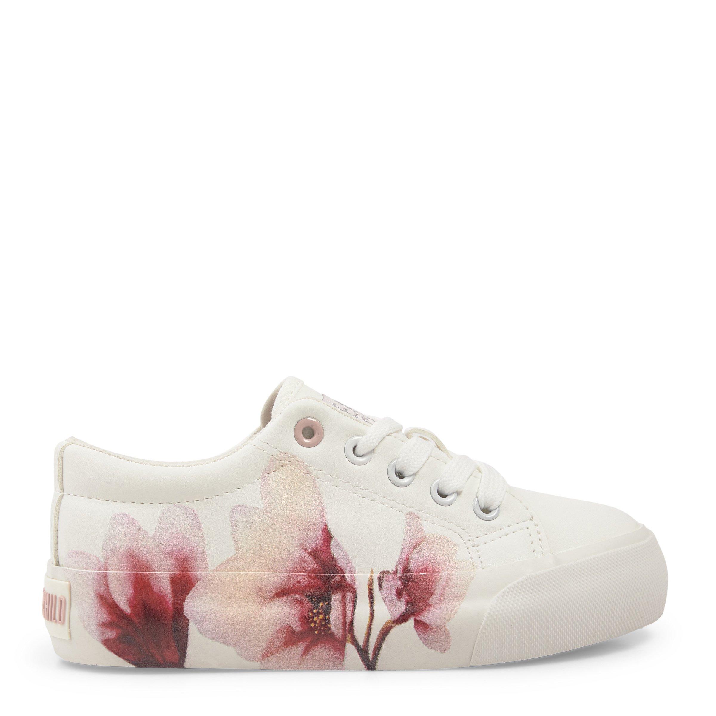 Girls White Floral Sneakers 3148852 Earthchild