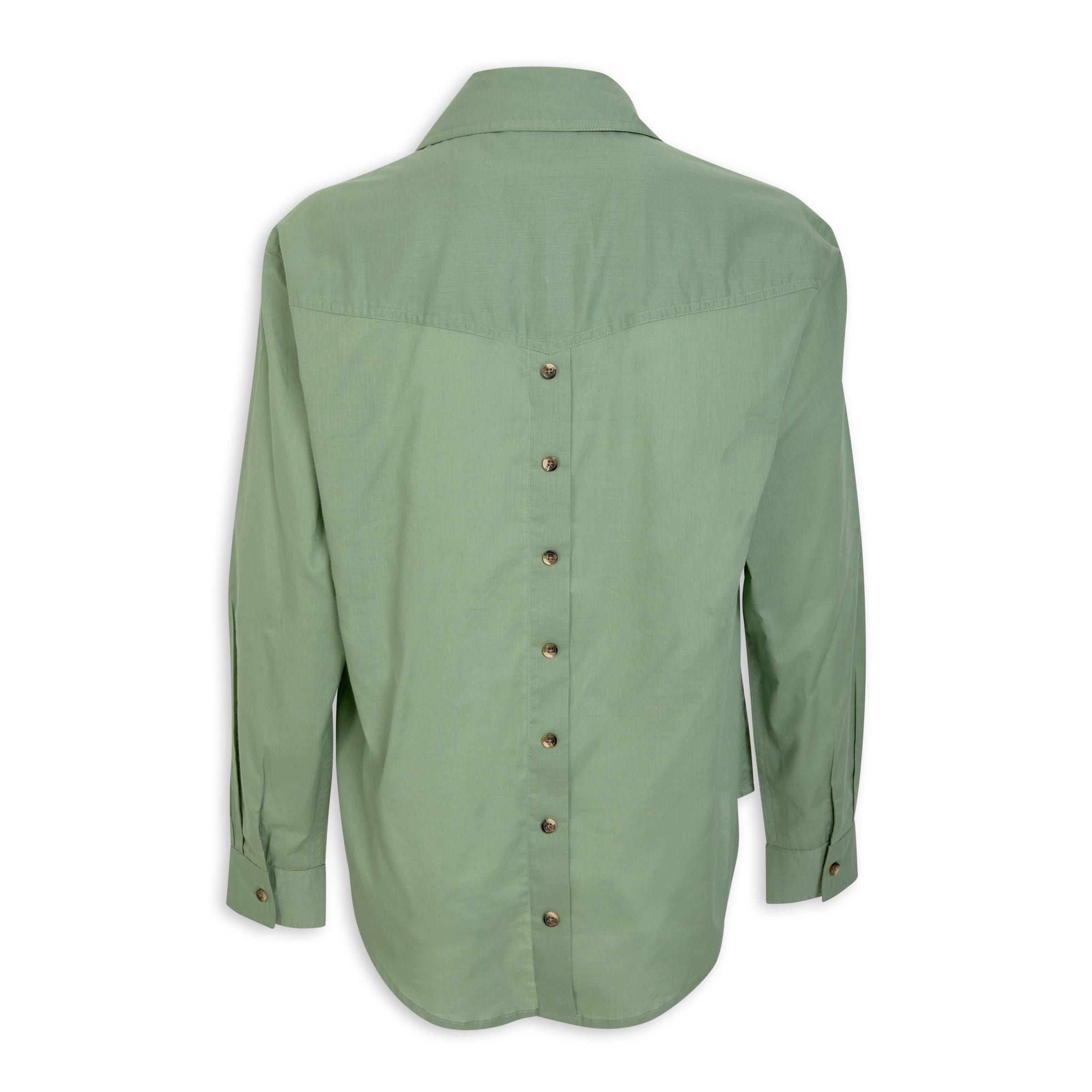Sage Green Voile Shirt (3149226) | Identity