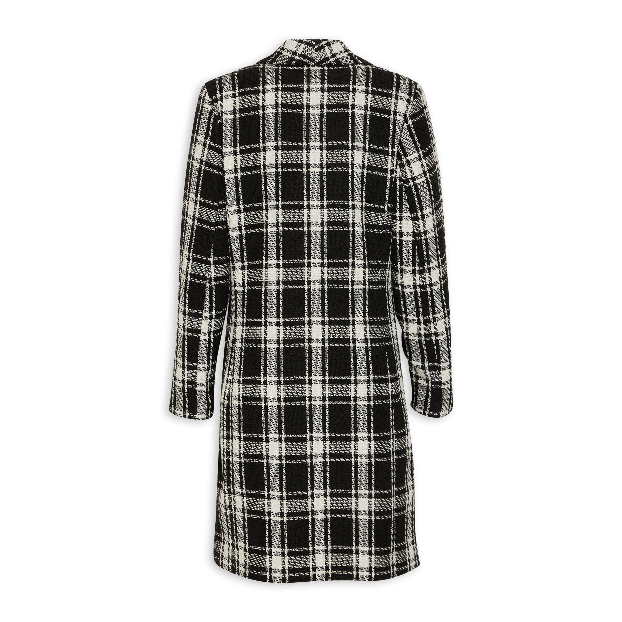 Monochrome check coat best sale