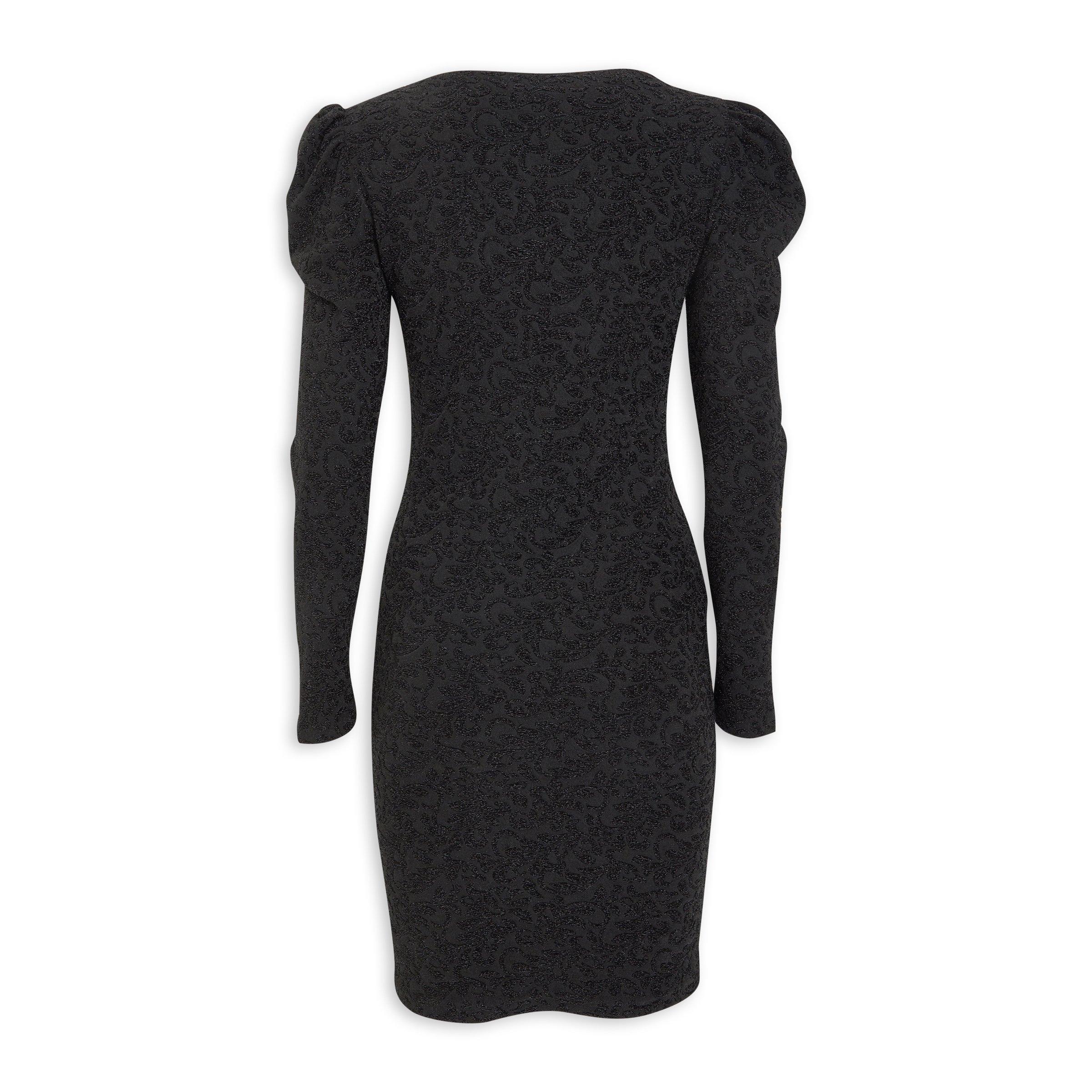 princess polly baby blue dress Luxury Long Sleeve Black Sequin Dress main image 1