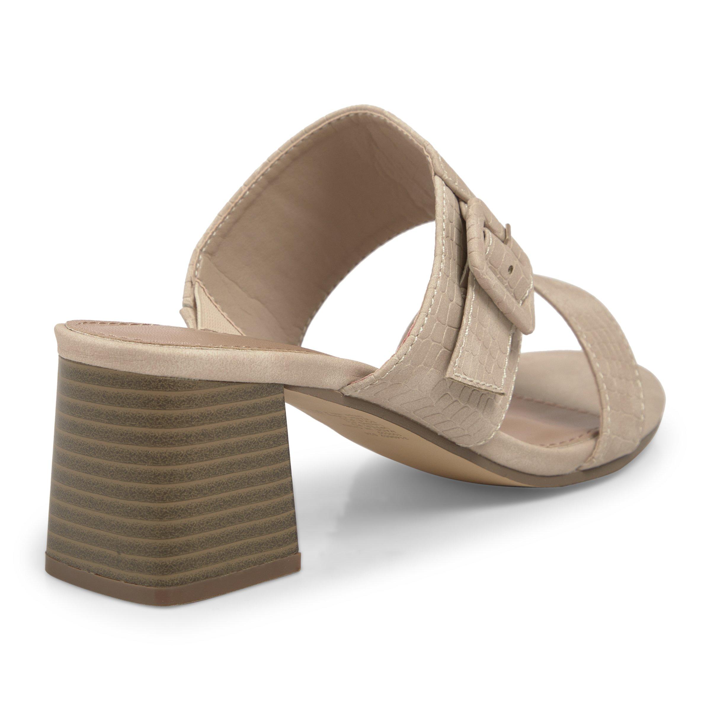 Beige mule heels on sale
