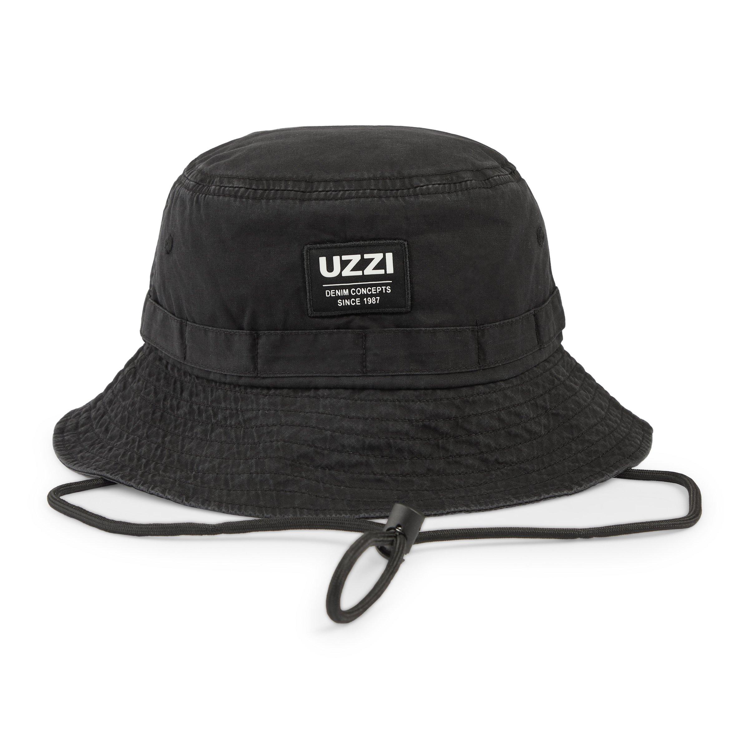 Black Wide Brim Bucket Hat (3149845) | UZZI