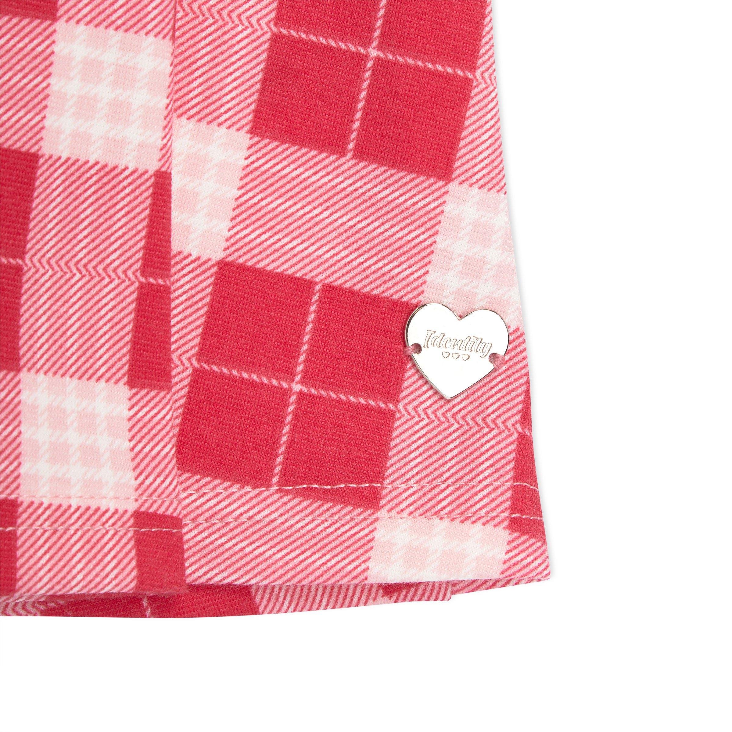 Kid Girl Red Check Pleated Skirt (3152651) | Identity