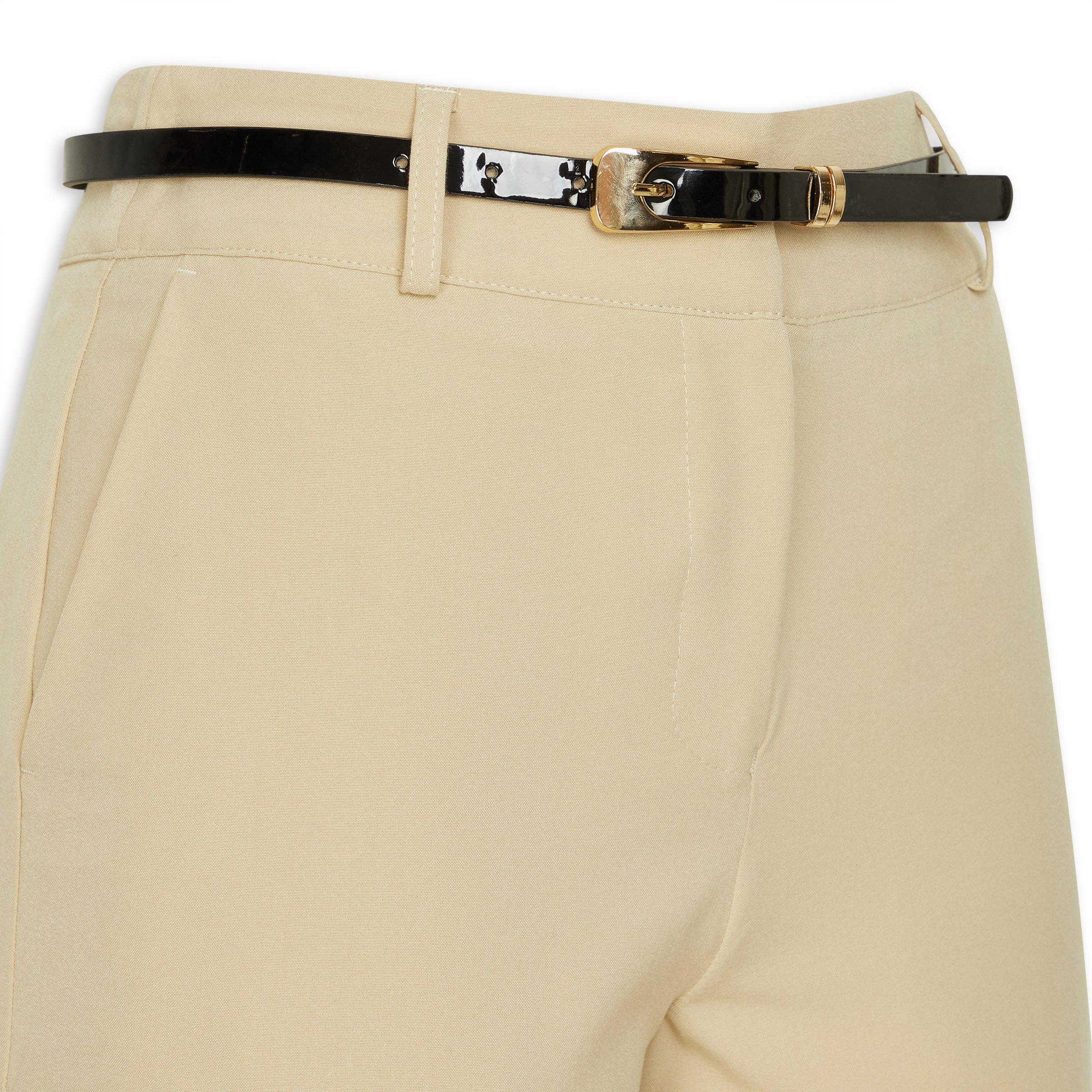 Stone Belted Wide Leg Pants (3152961) | Truworths