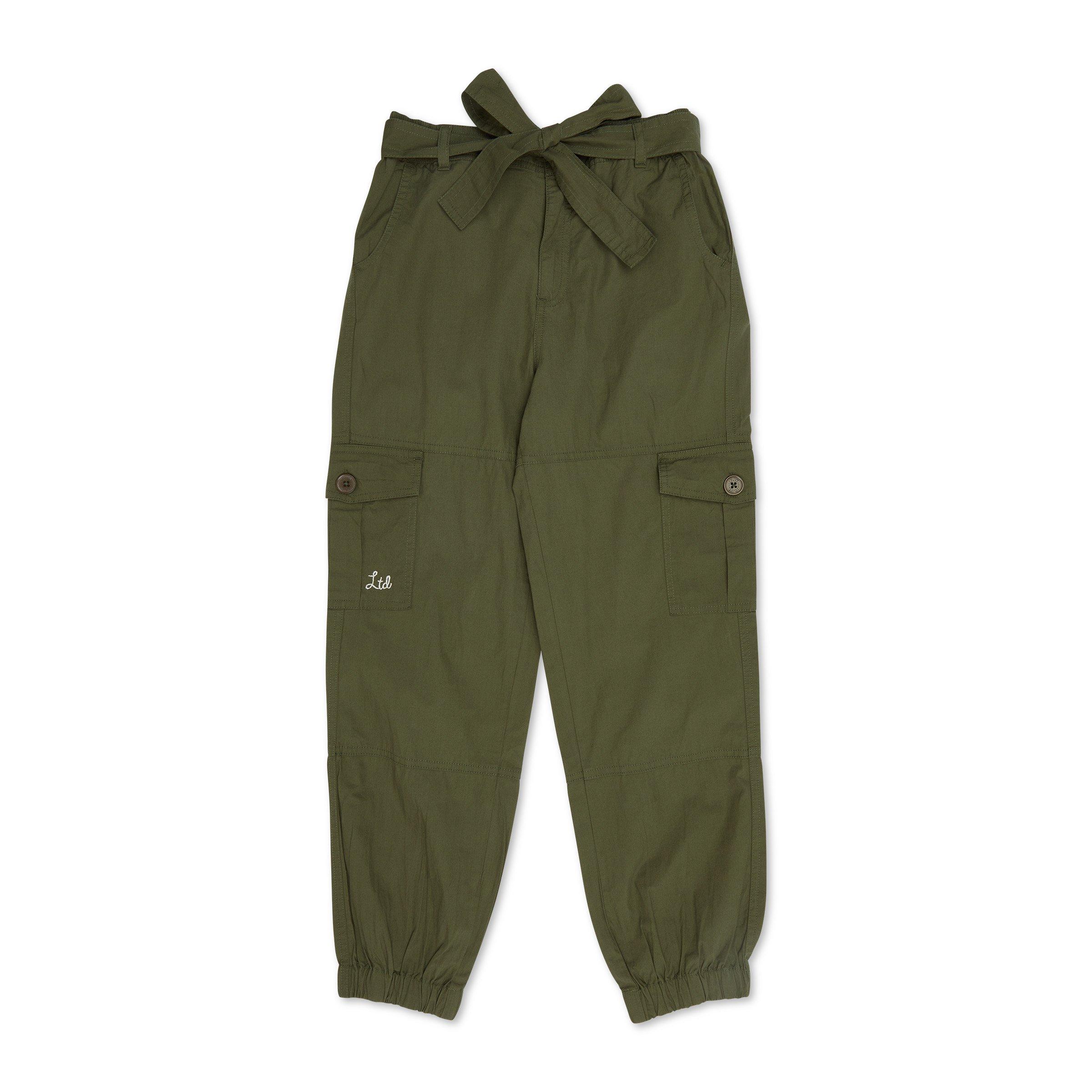 Girls Olive Green Cargo Pants 3152988 LTD Kids