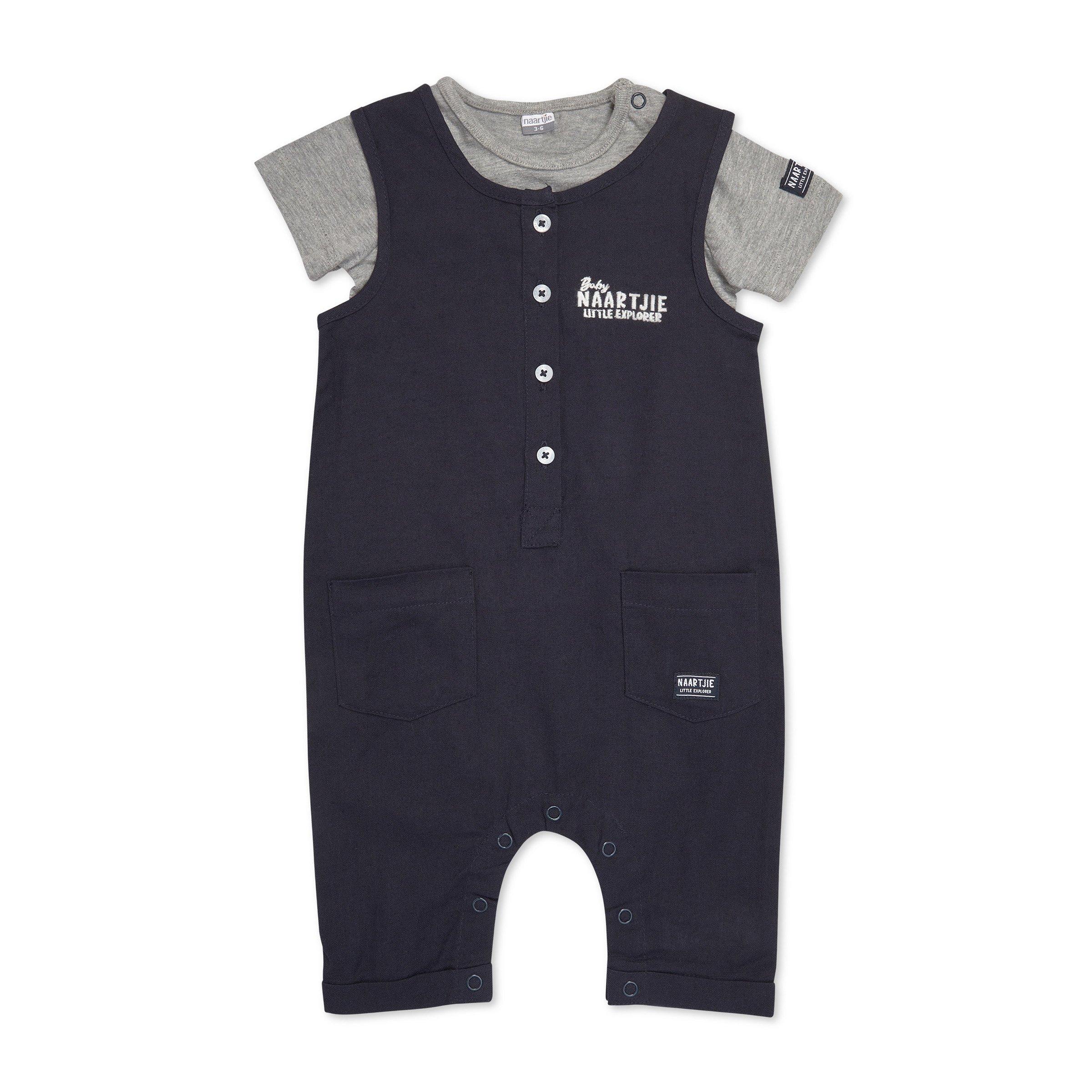 Baby Boys Navy and Grey Romper Set 3153201 Naartjie