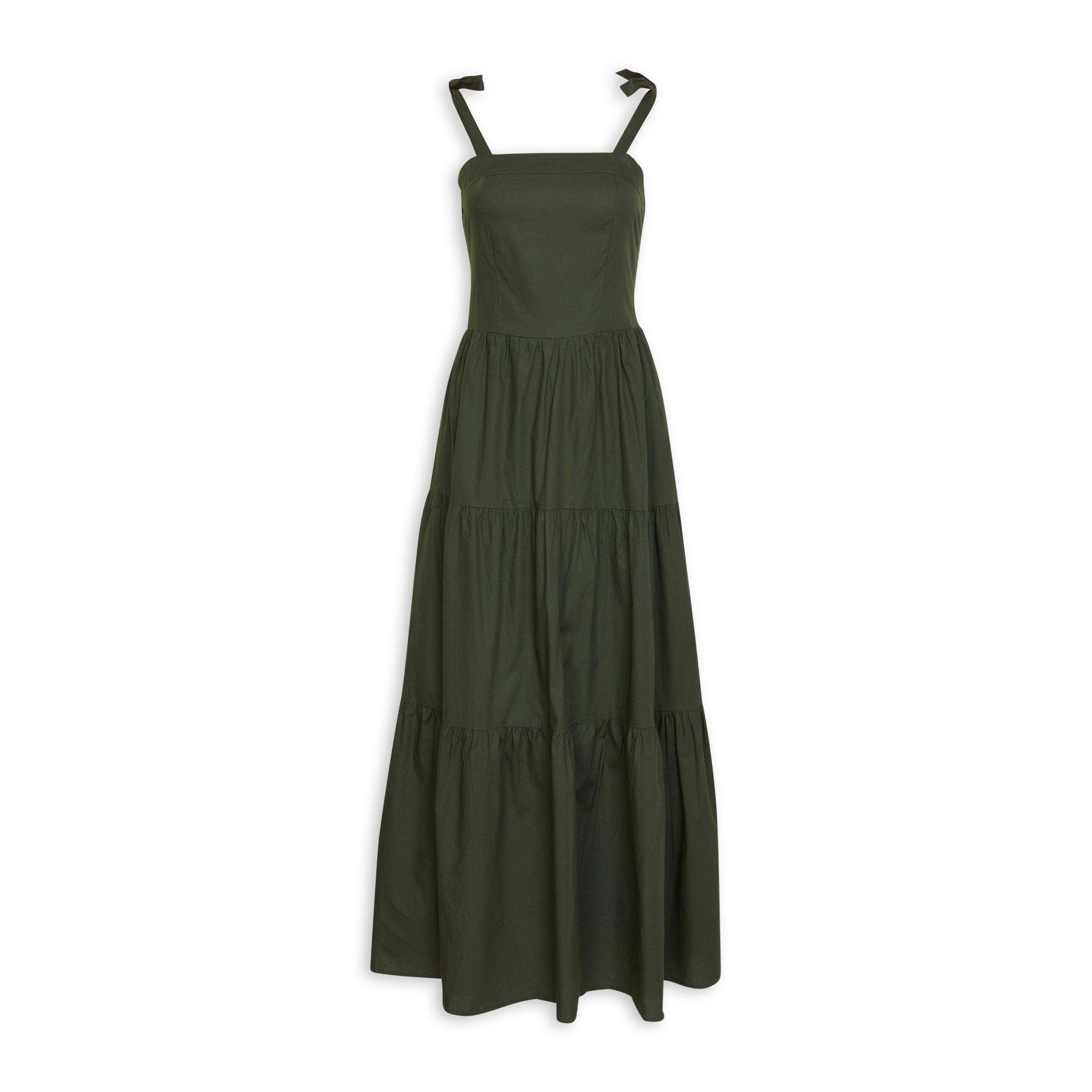 Green Tiered Maxi Dress (3153209) | Inwear