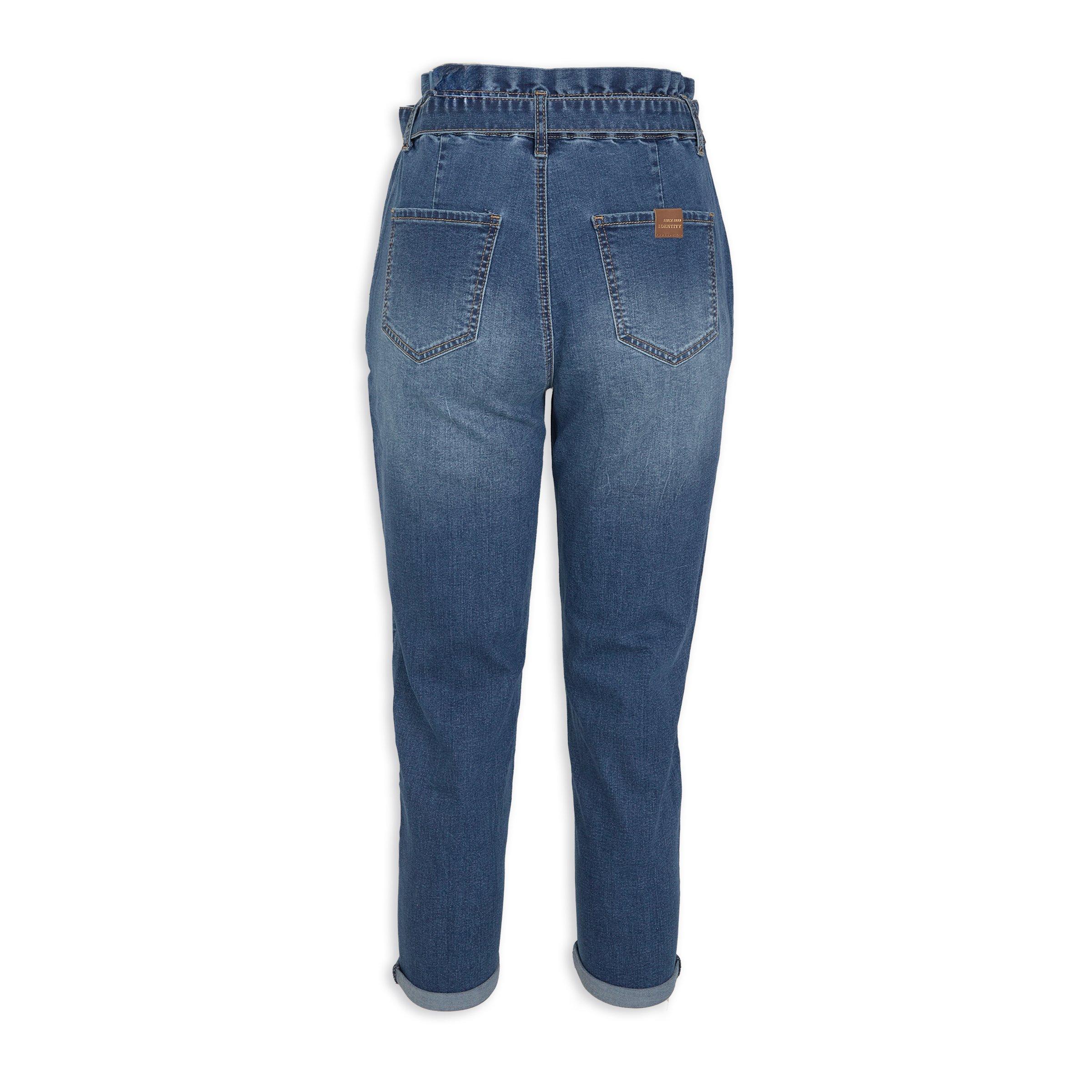 Blue Slouch Belted Jeans (3153260) | Identity