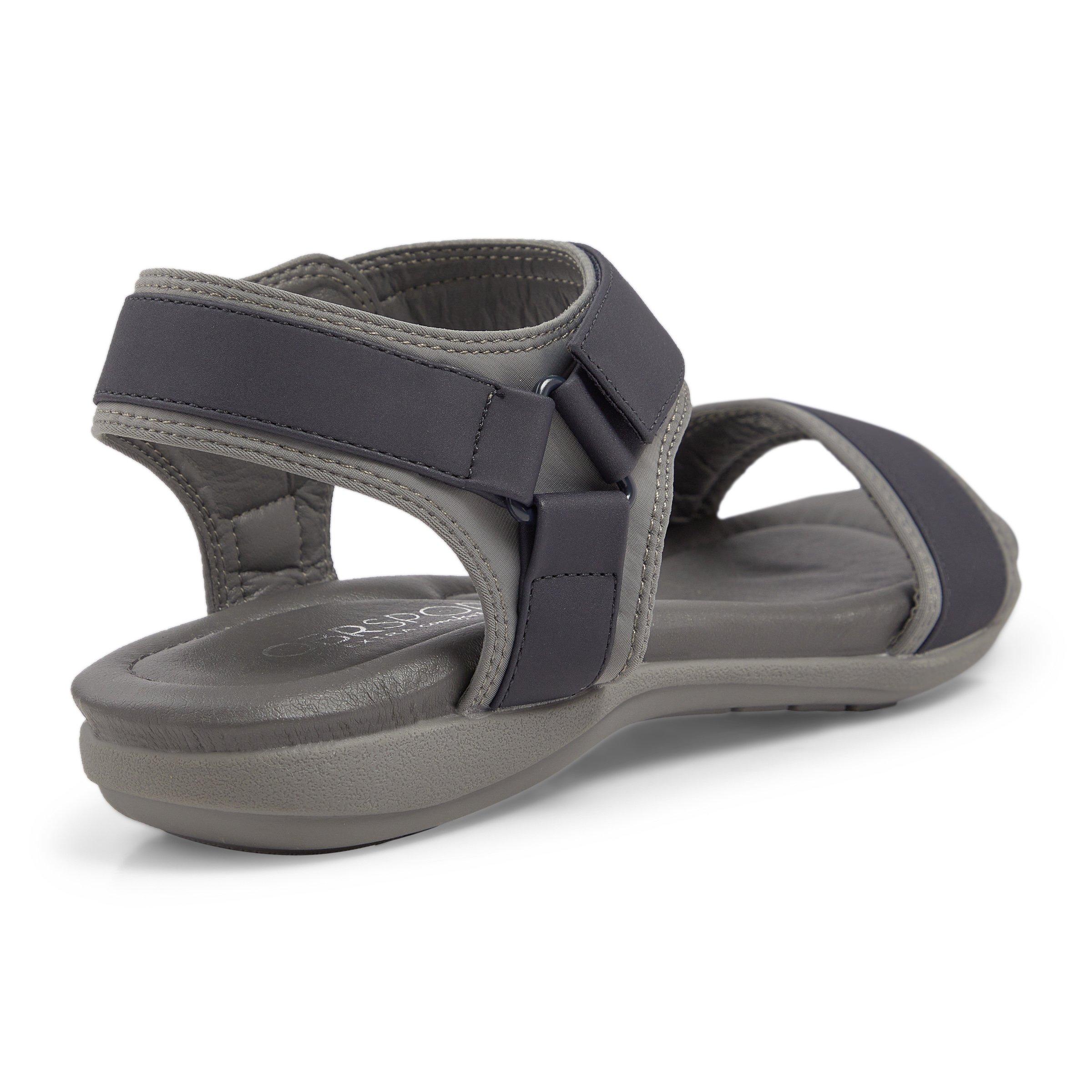 Grey ankle strap sandals best sale