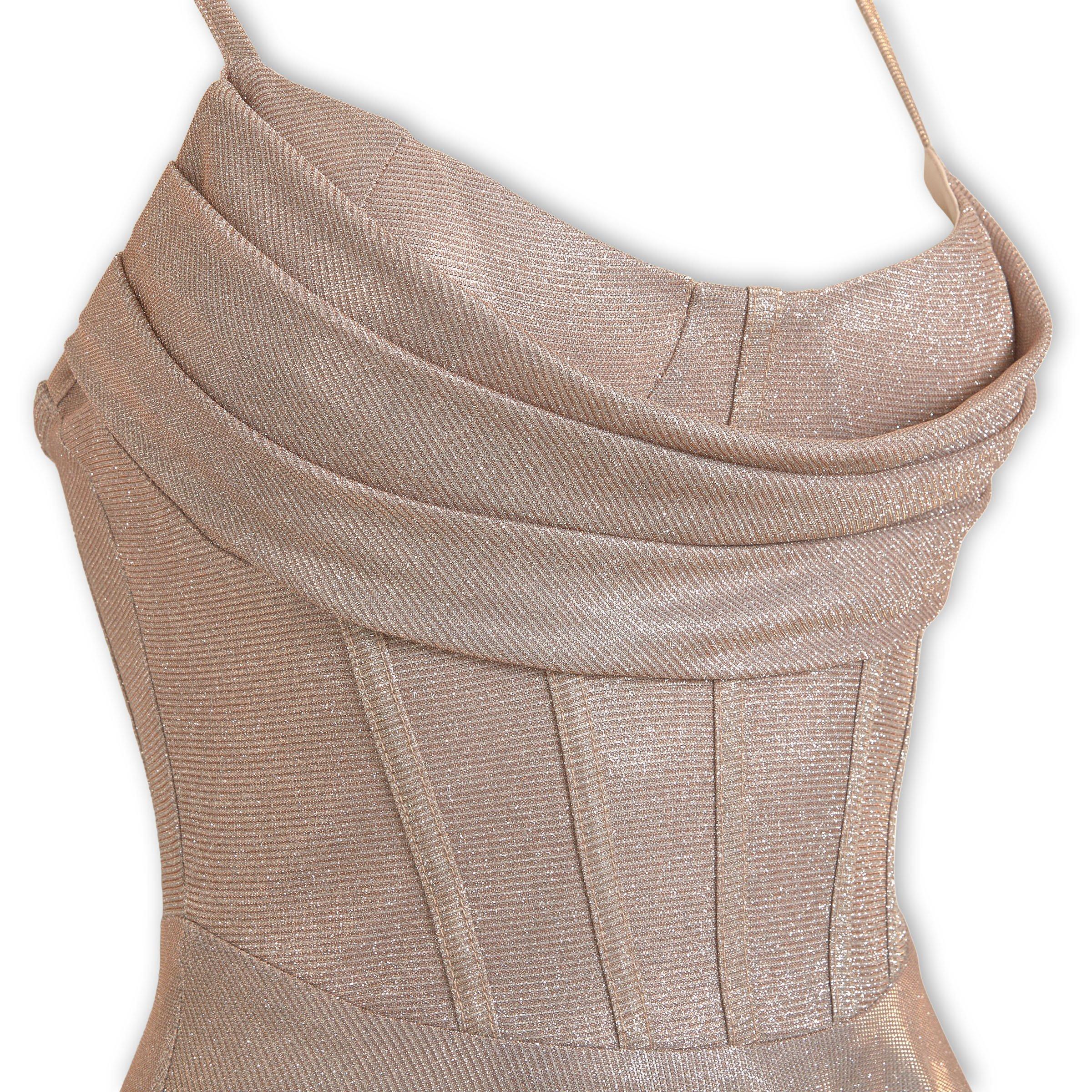 truworths gold dresses Sale Dress Truworths Glamour Dresses Rose Gold Fit And Flare Dress (3153295) Emily Moon BROWN