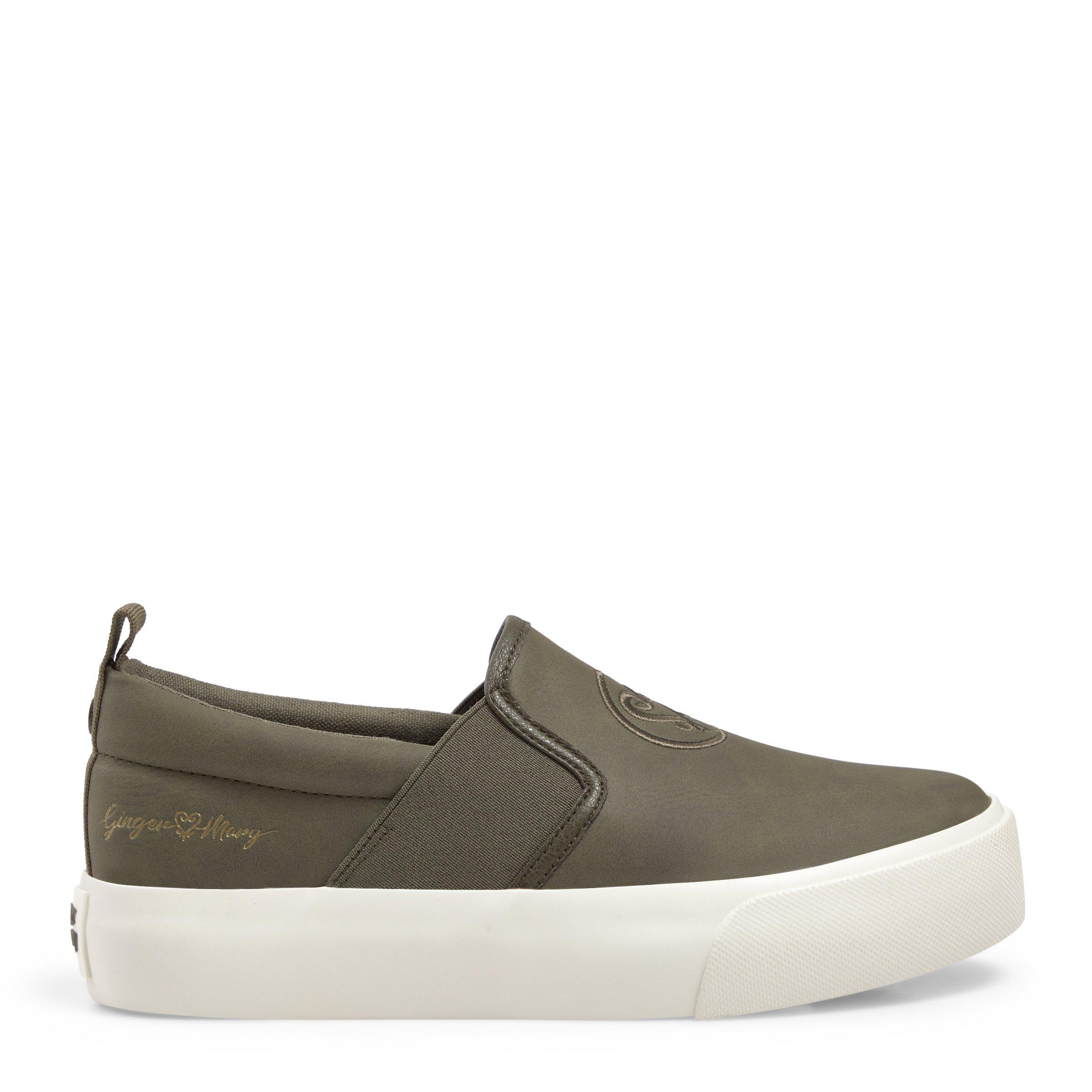 Olive Green Slip On Sneakers 3153415 Ginger Mary