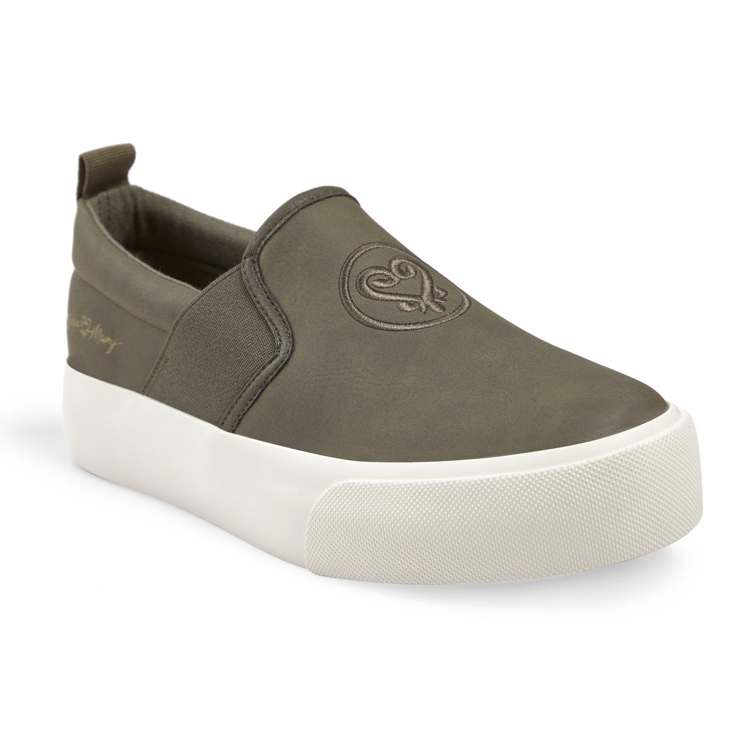 Olive Green Slip On Sneakers 3153415 Ginger Mary