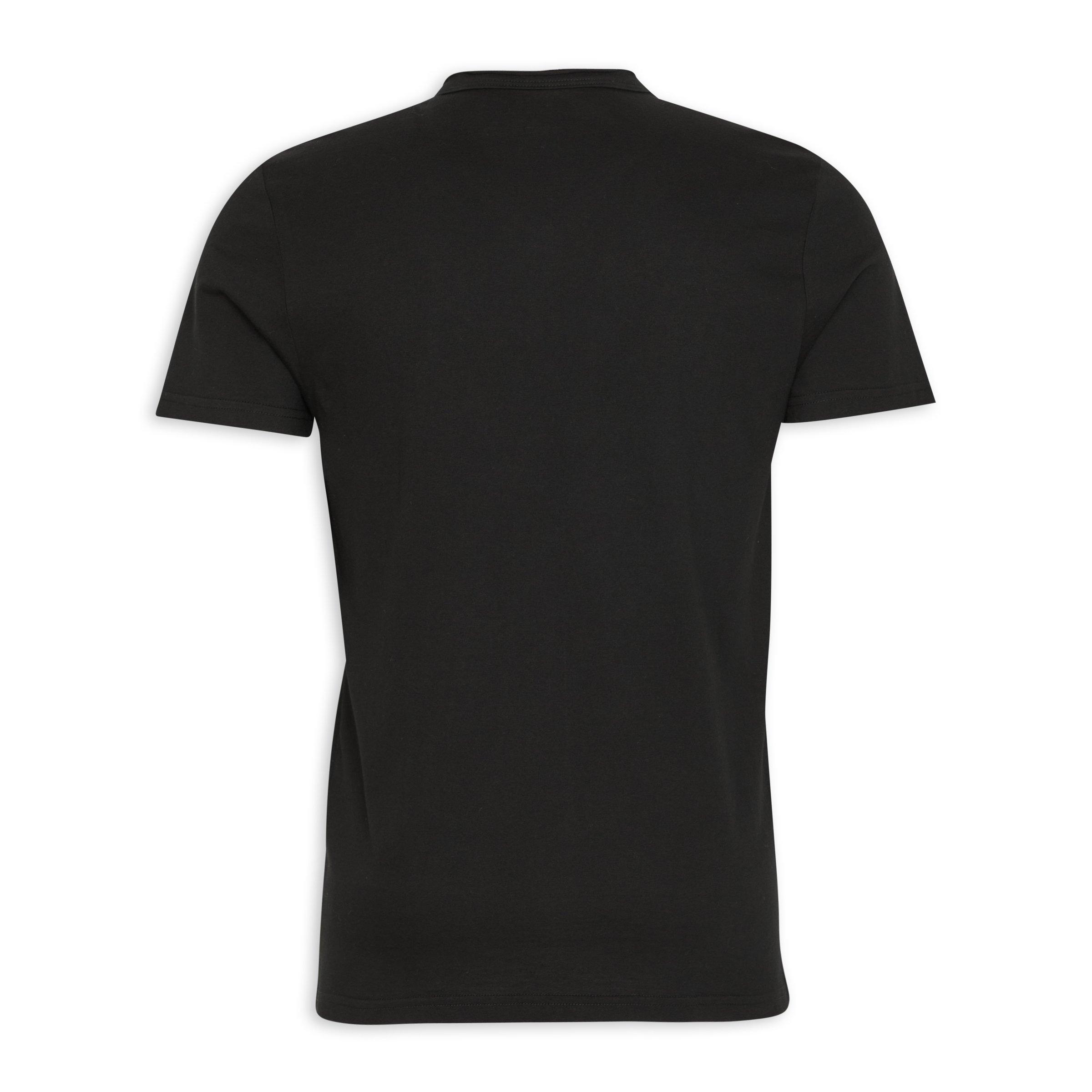 Plain Black V Neck T shirt 3153548 Identity