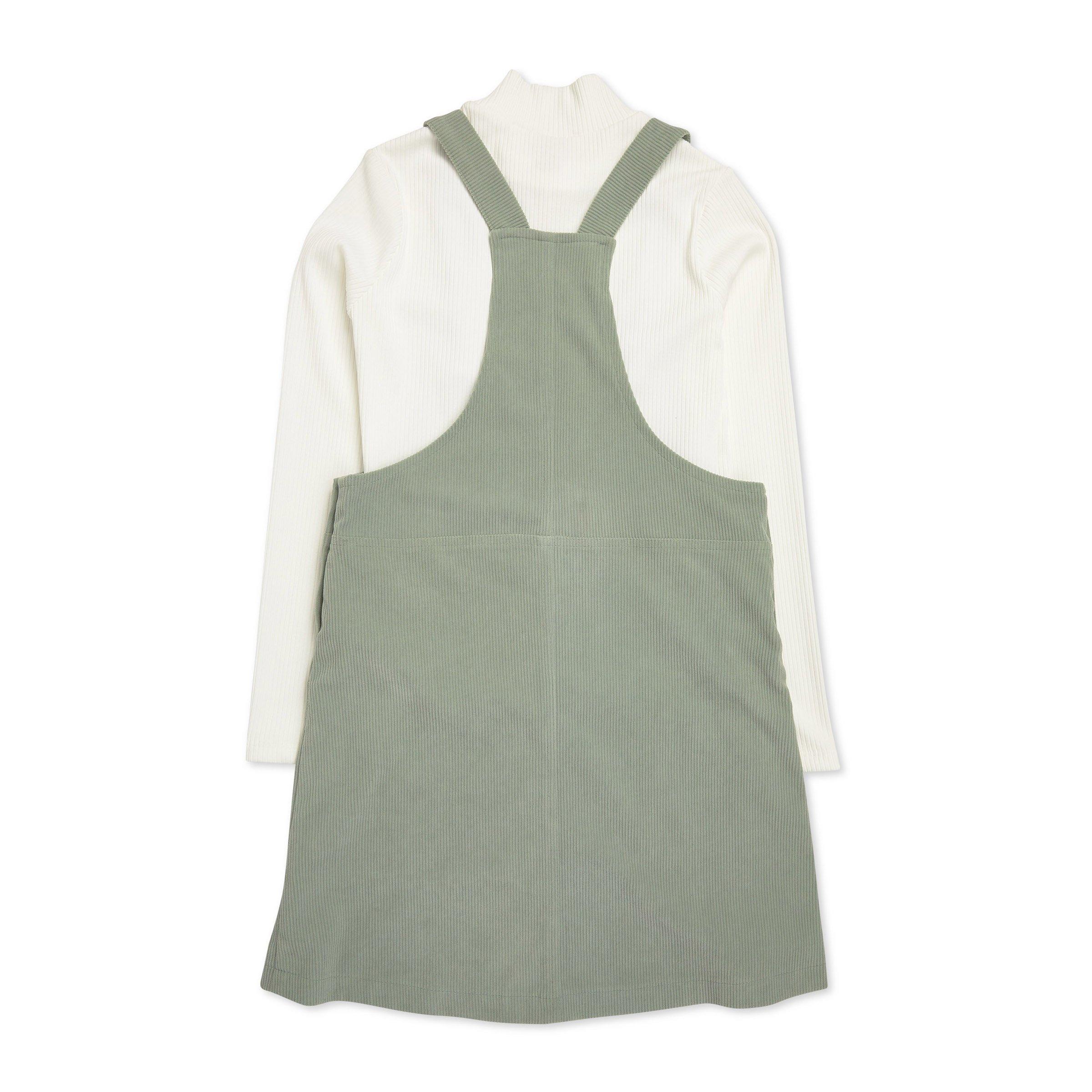 green emerald velvet dress Patchwork Gheri Short Dungaree Dress – Gringo Fairtrade main image 1