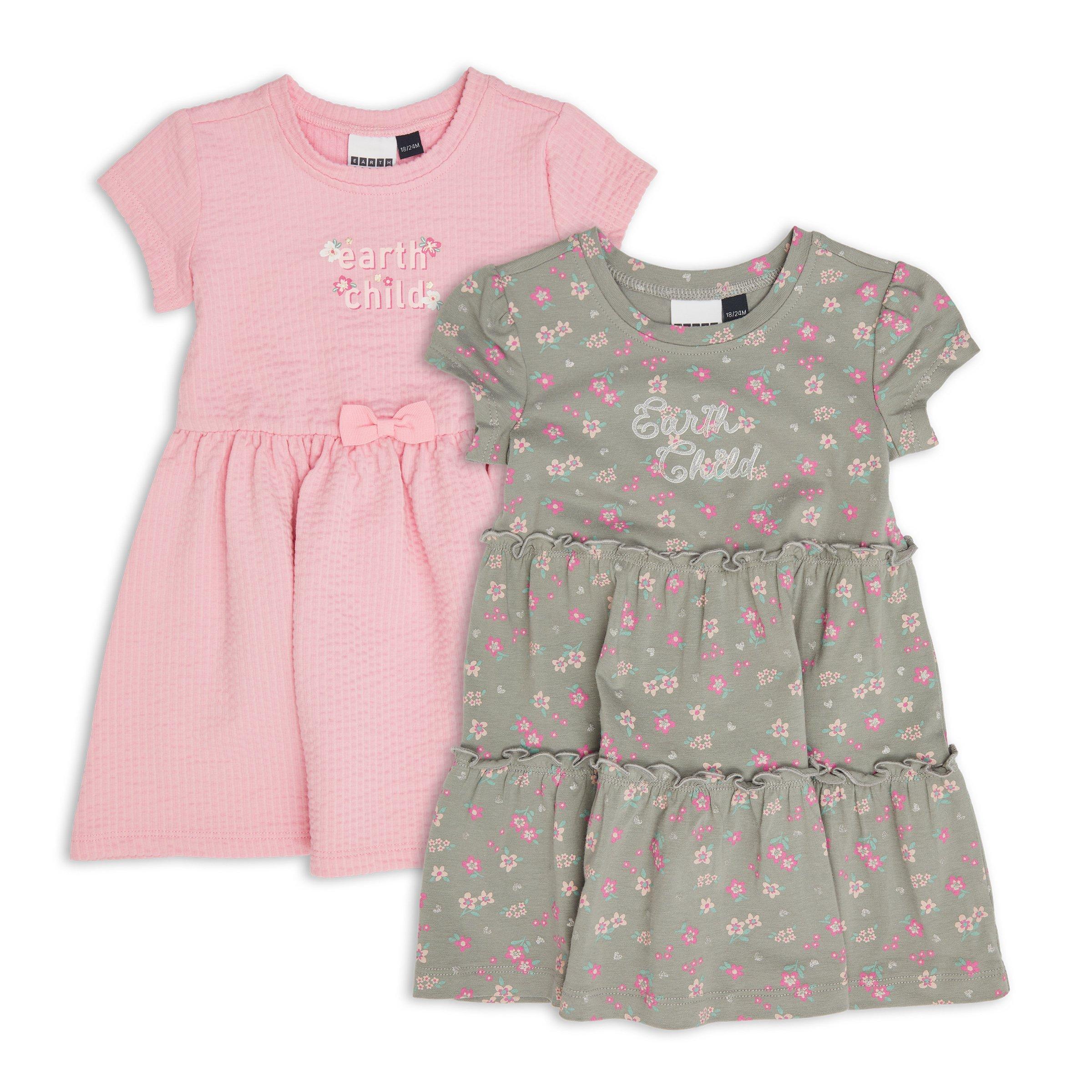 Baby Girls 2 pack Dresses 3154802 Earthchild