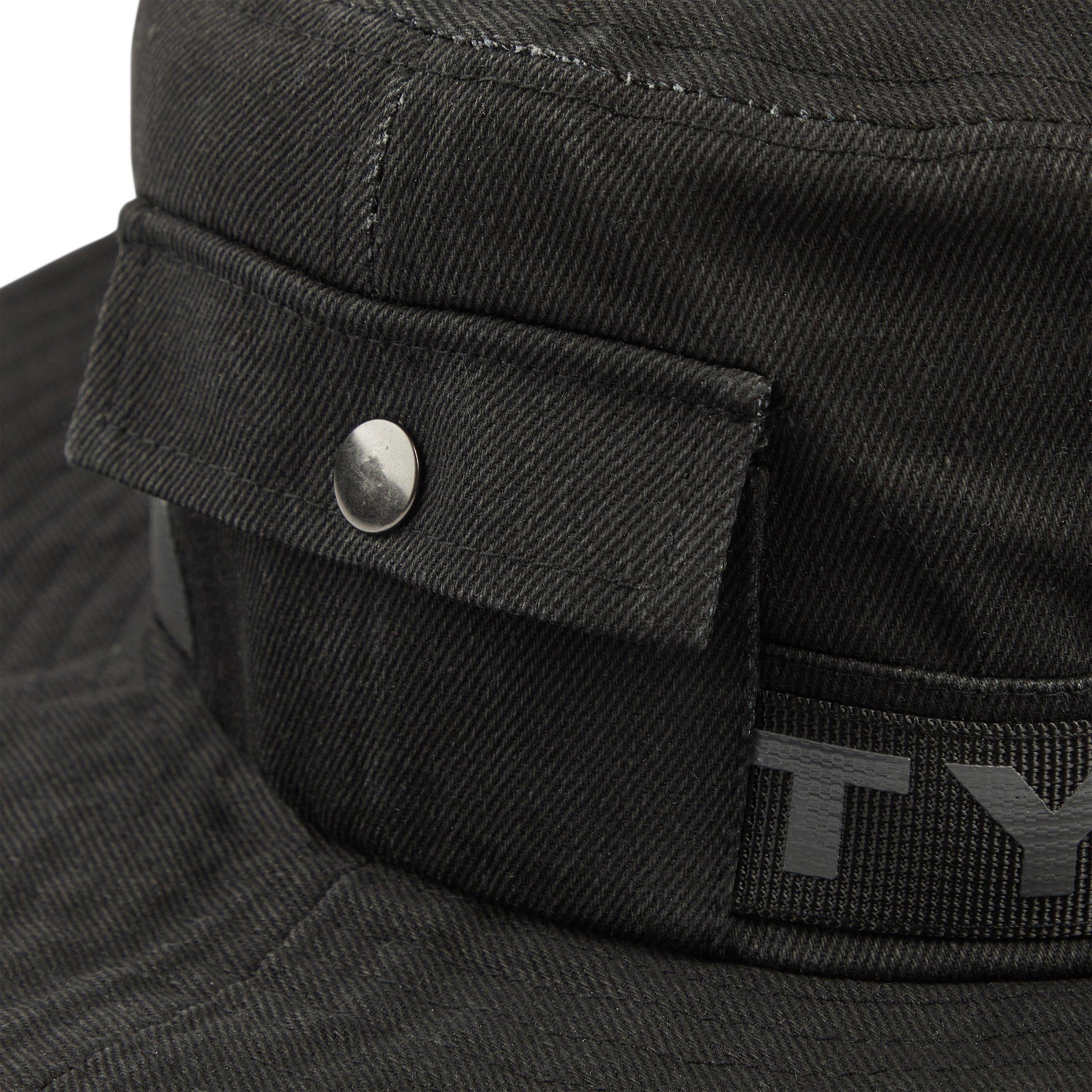 Black Bucket Hat With Drawstrings (3155254) | Identity