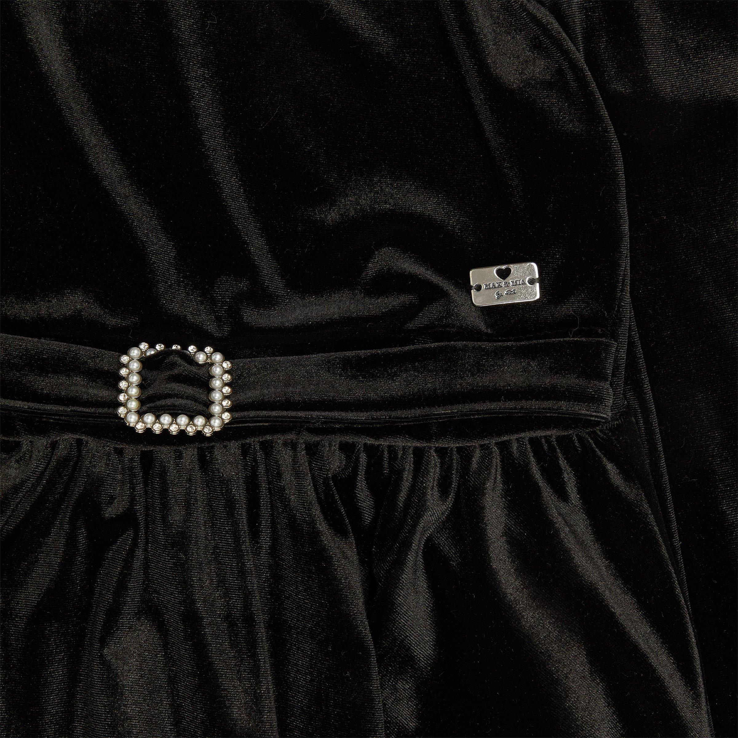Girls Black Velour Dress (3156267) | Max & Mia