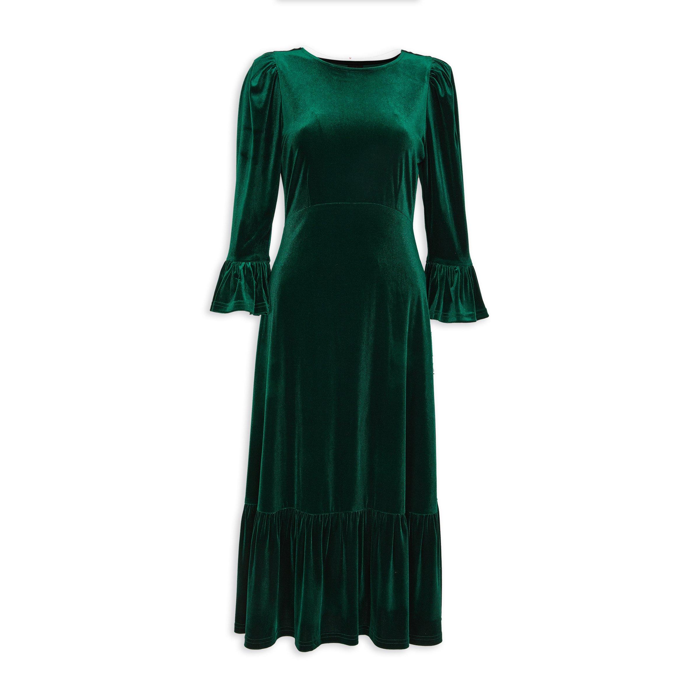 Green Fit and Flare Dress 3156560 Truworths