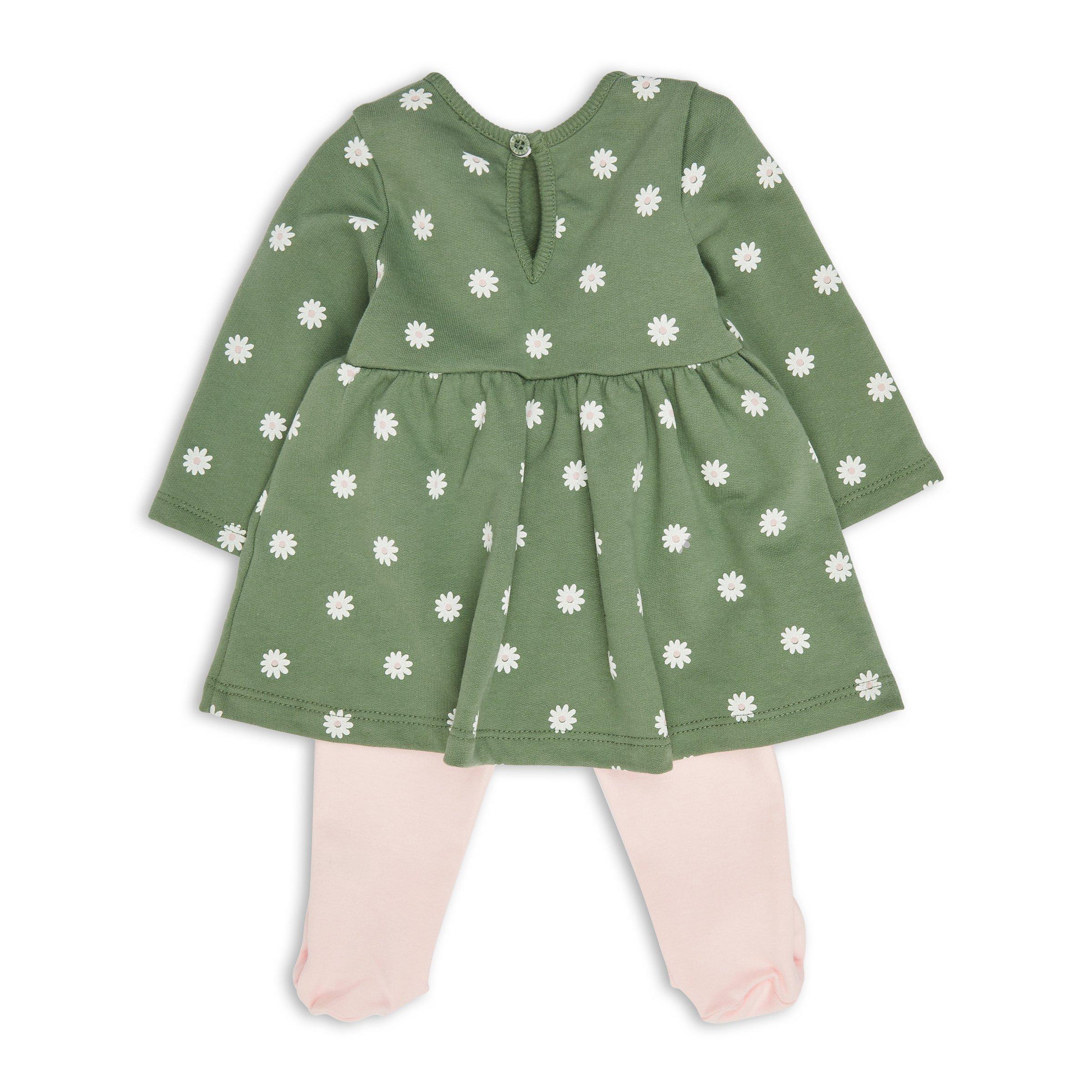 green emerald velvet dress Sustainable cotton dress with headband newborn Art. 23-01804-060  aljamee3