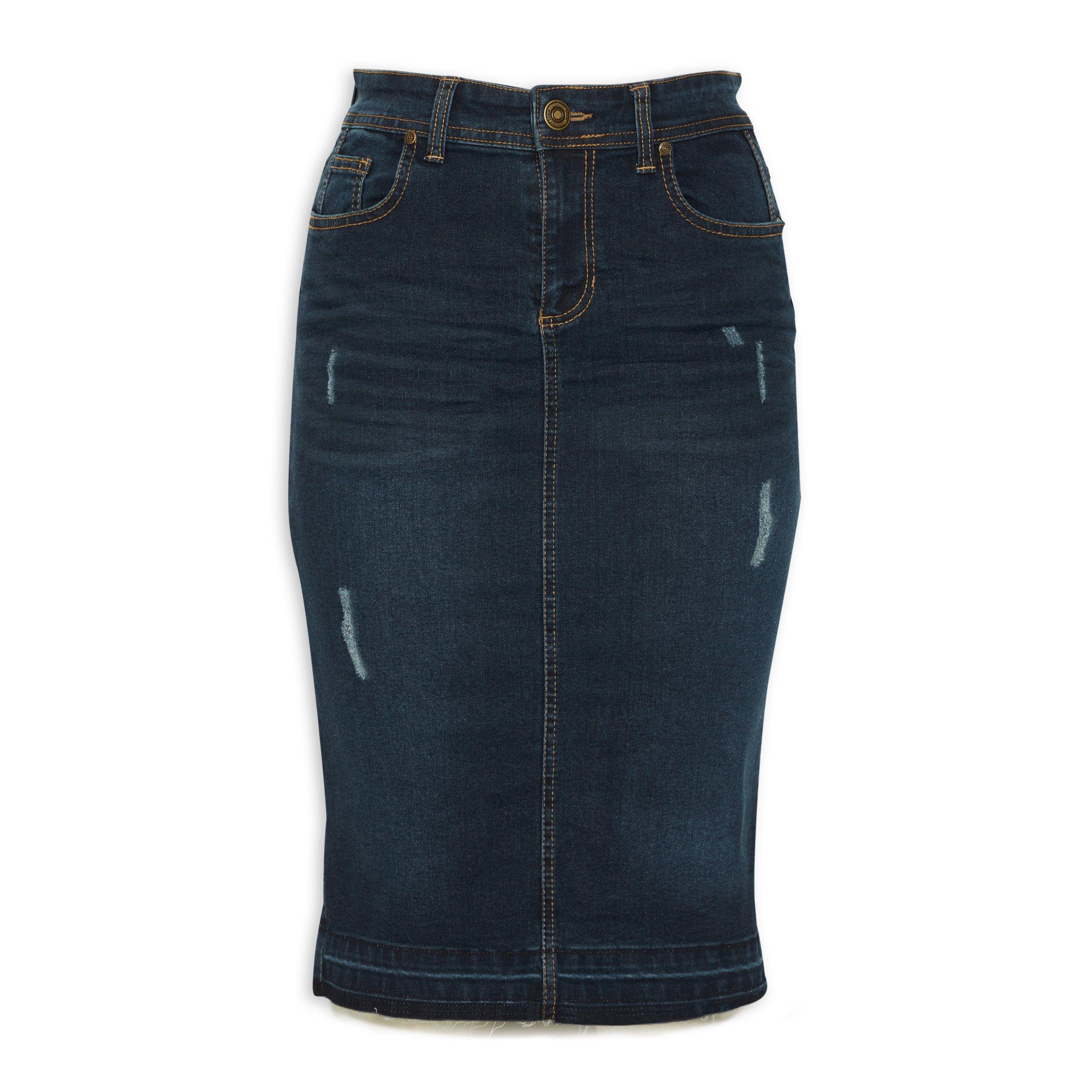 Indigo Denim Skirt 3156794 Identity
