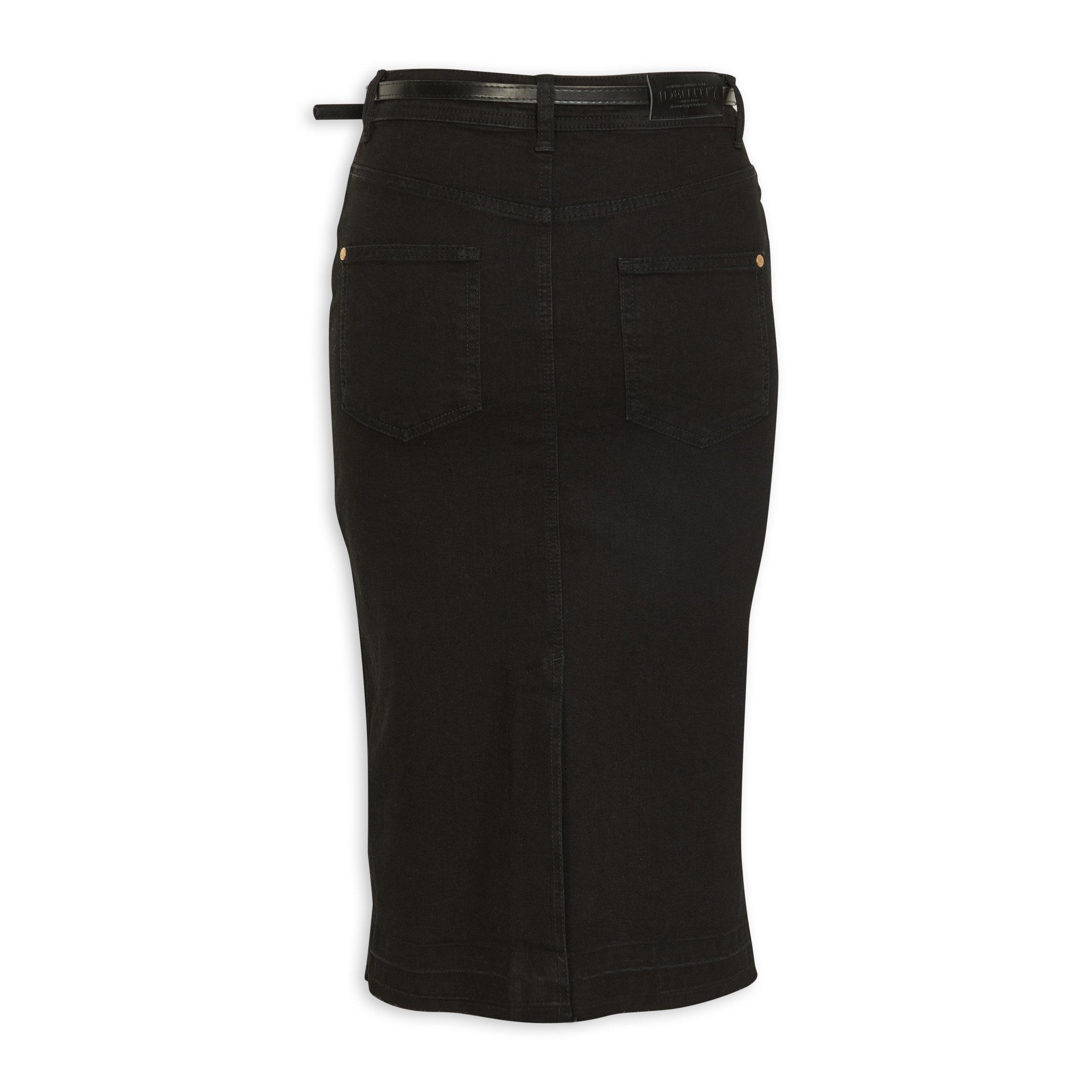 Black Belted Pencil Skirt (3157121) | Identity