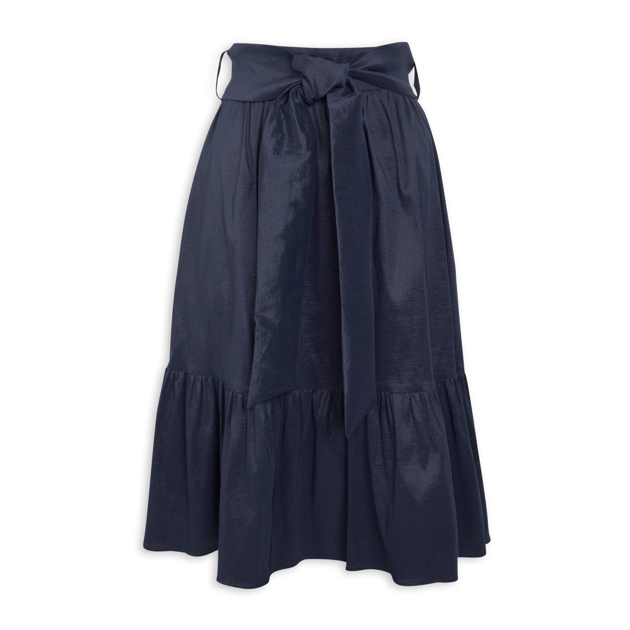 Belted Taffeta Skirt (3157255) | Identity