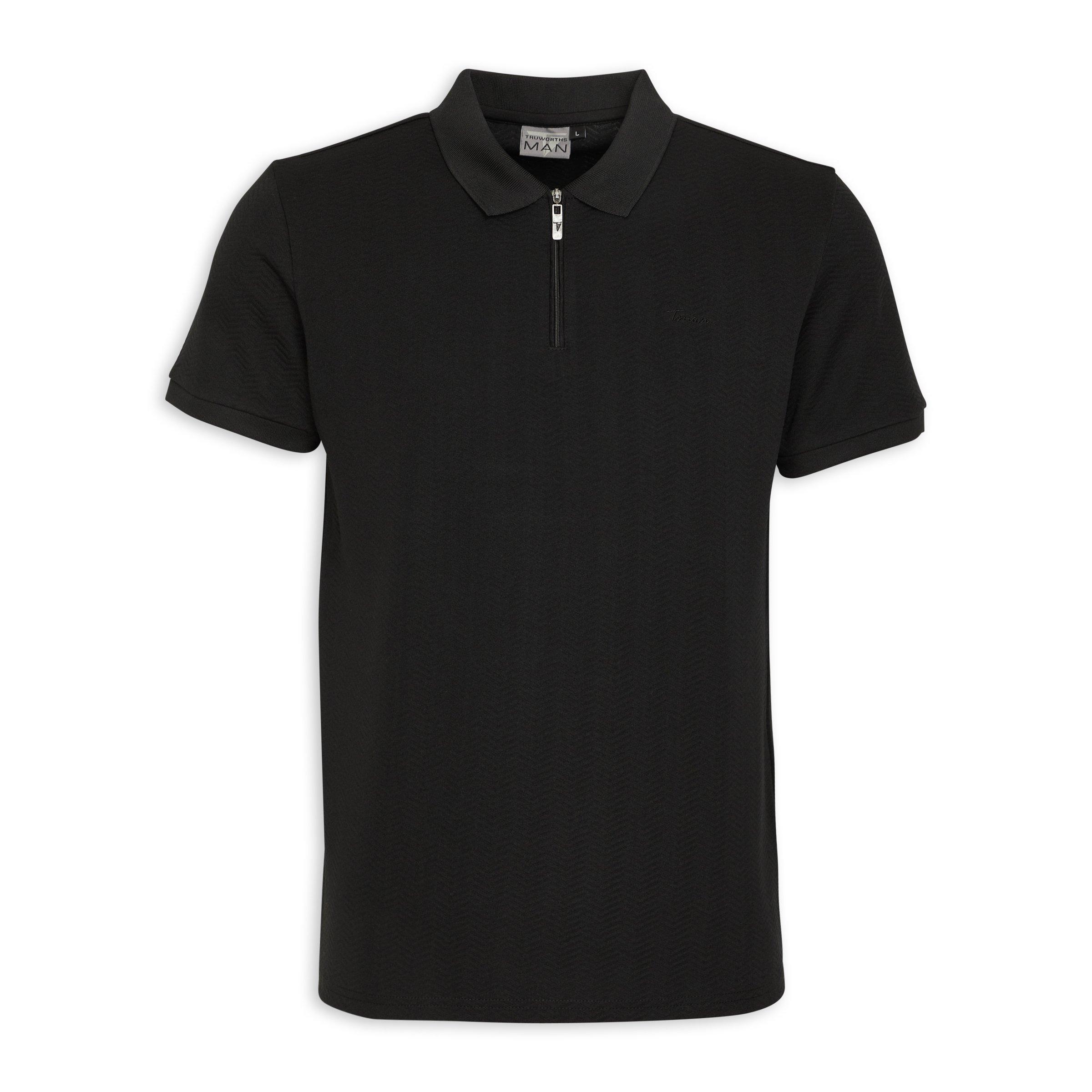 Black Golfer Shirt (3157479) | Truworths Man