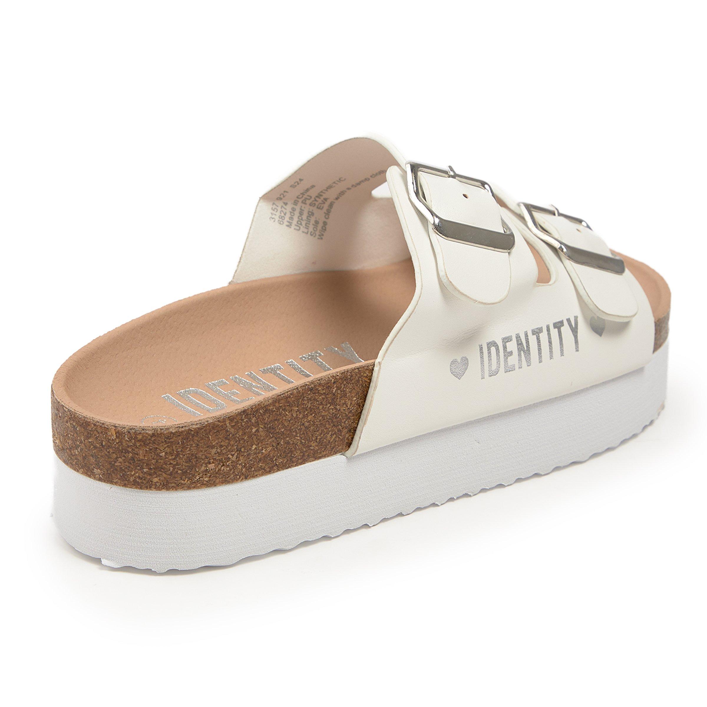 Girls White Double Strap Sandals 3157921 Identity