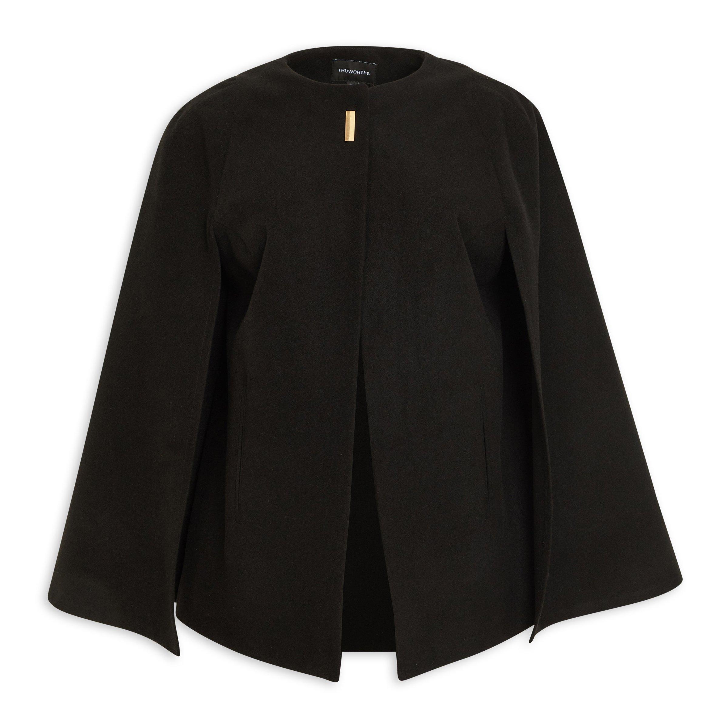 Black cape jacket sale