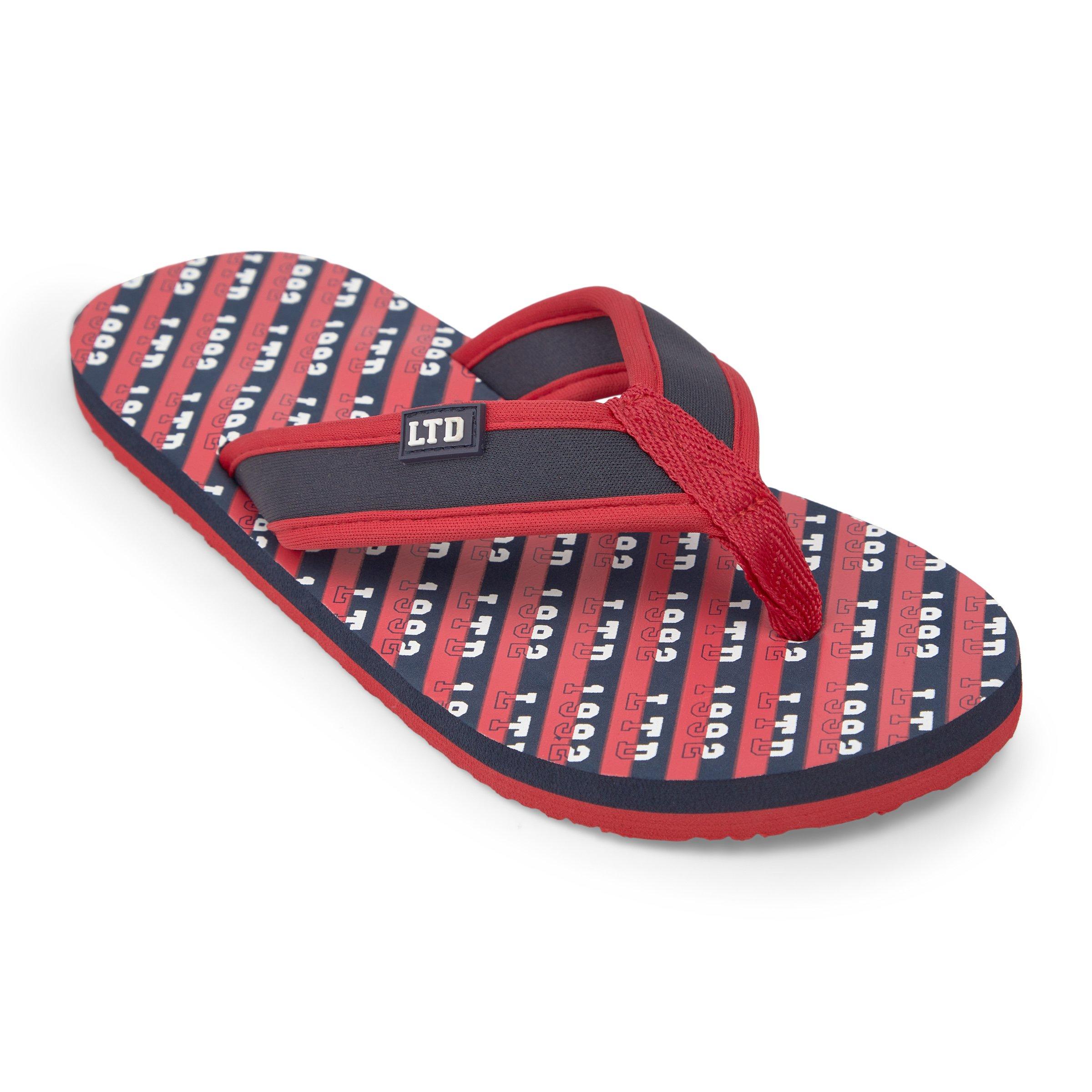 Boys red flip flops store