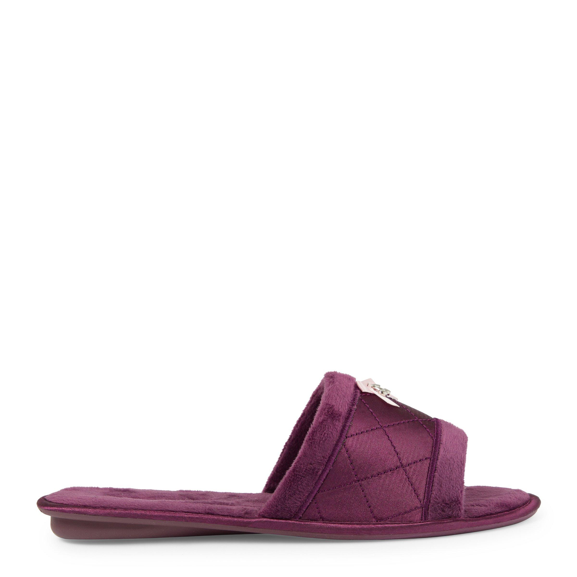 Dark Purple Open Toe Slippers 3158419 Identity