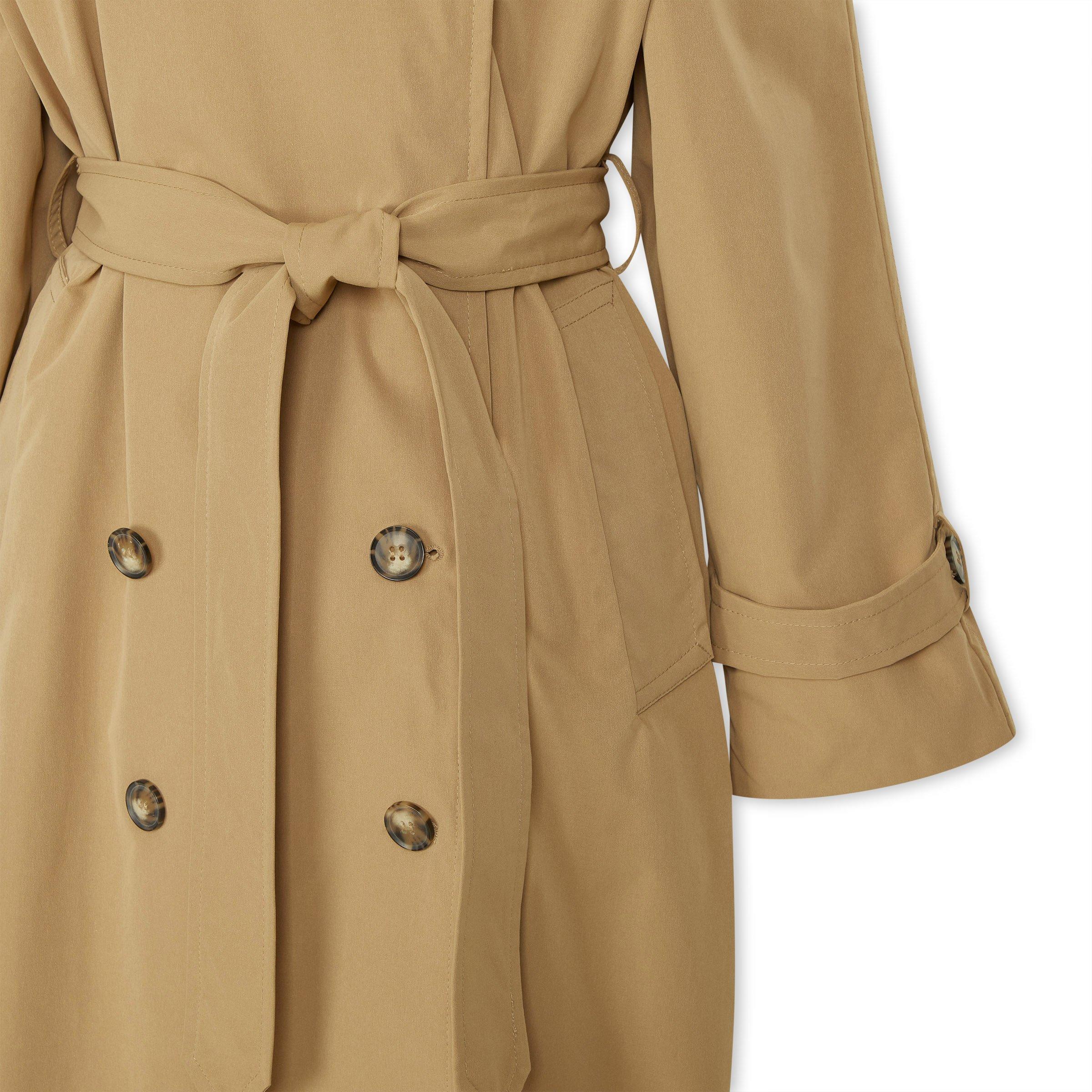 Beige trench coat online