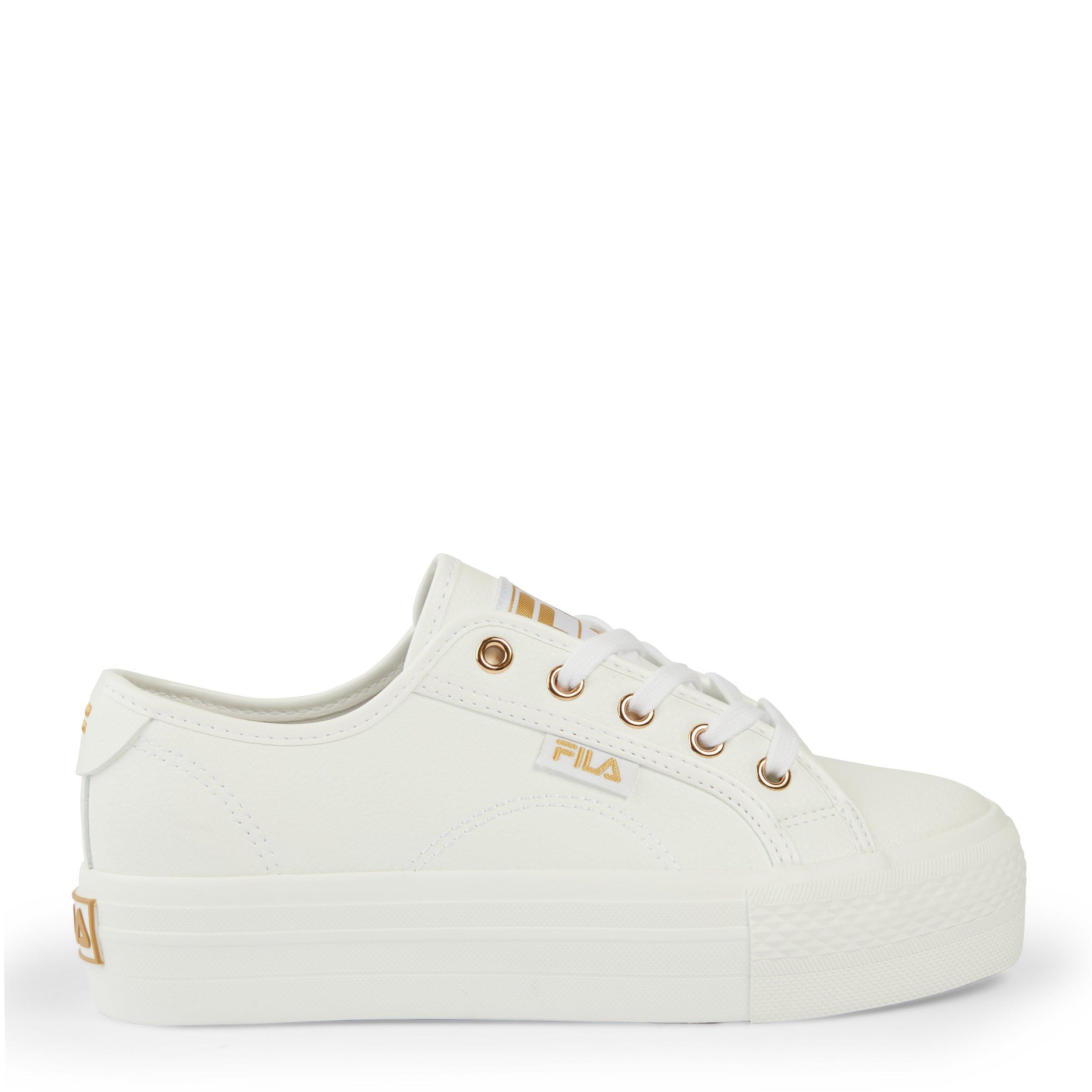 Fila white platform sneakers online