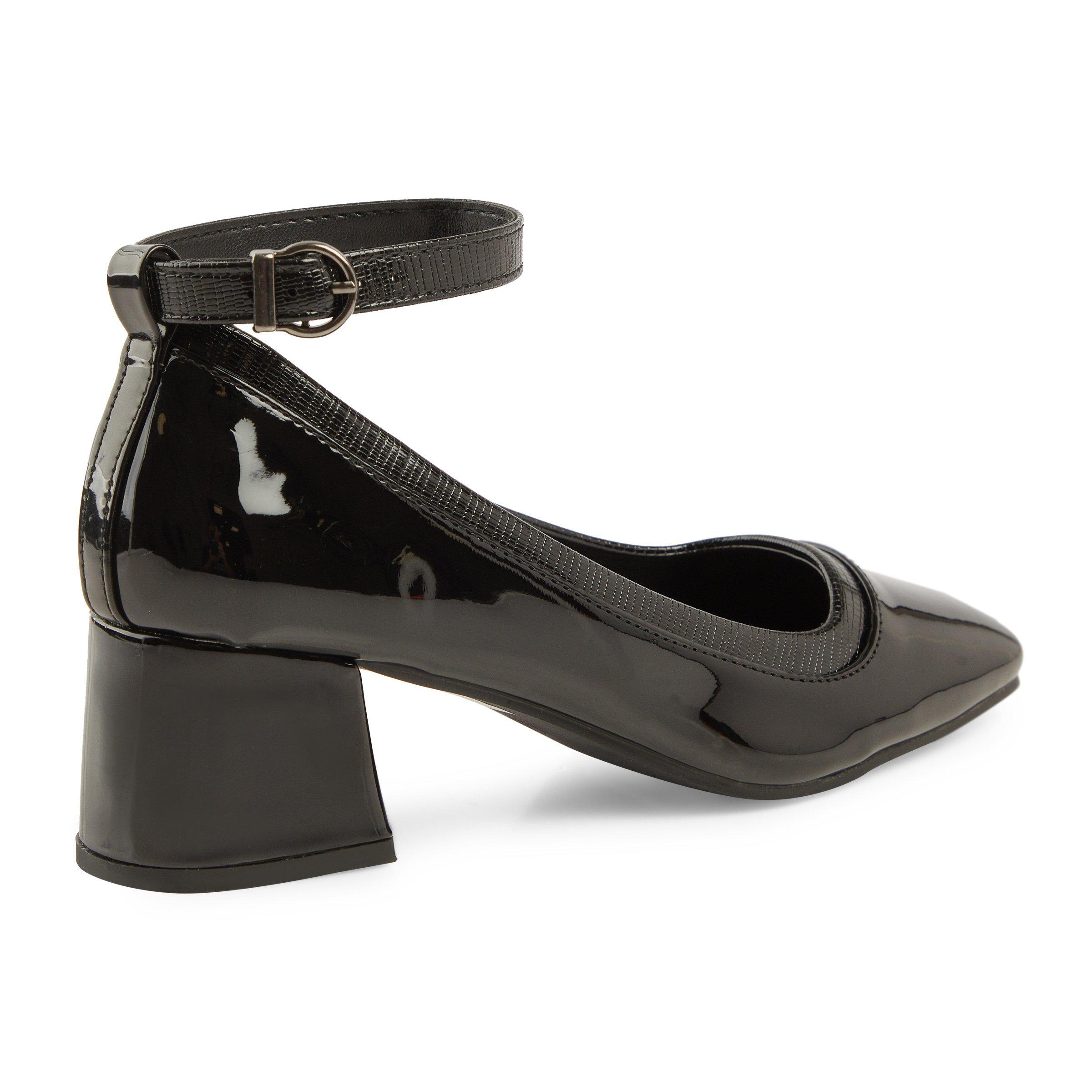 Black Ankle Strap Court Heels 3158882 Truworths